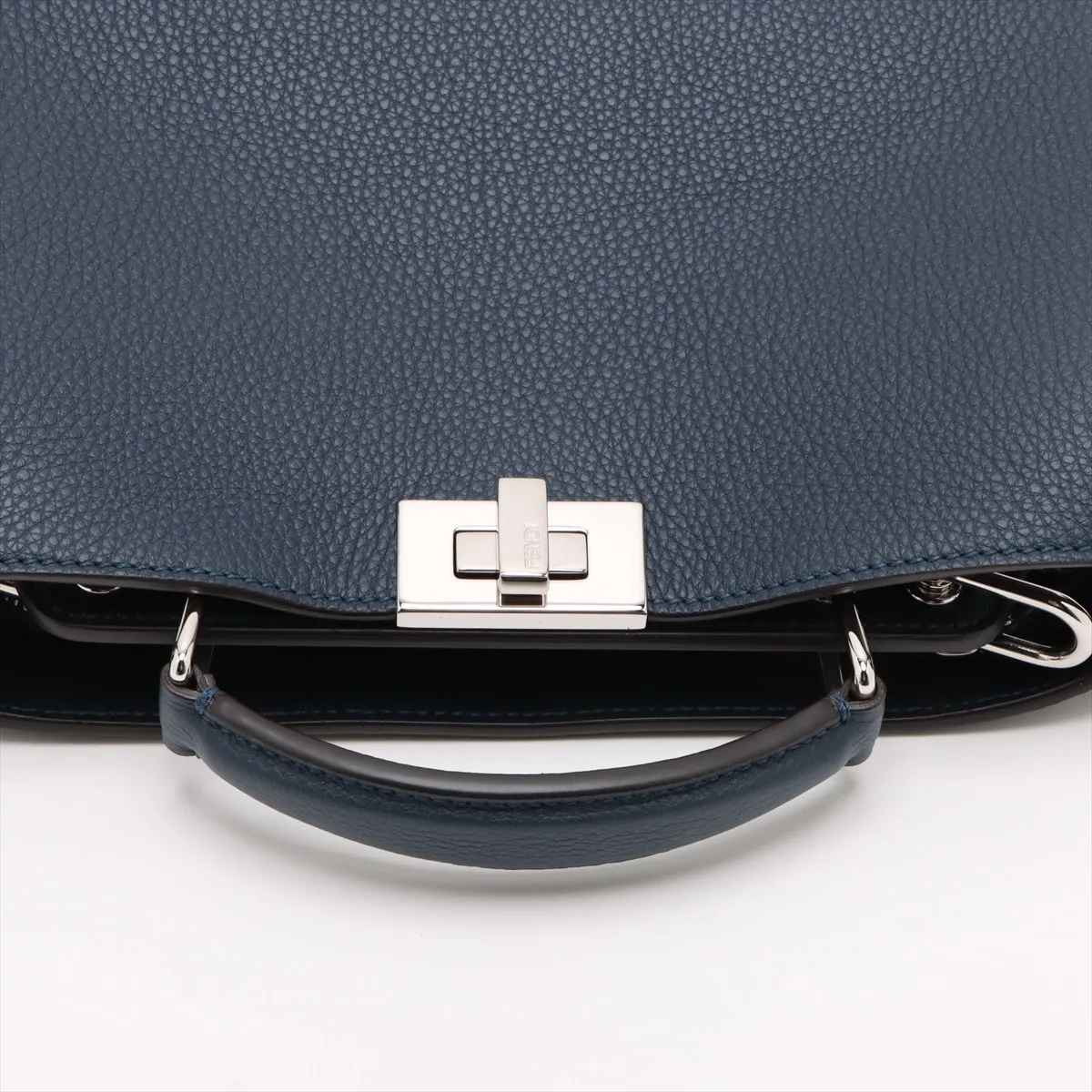 Peekaboo IC U Small Leather 2WAY Handbag Blue 7VA530 — view 5