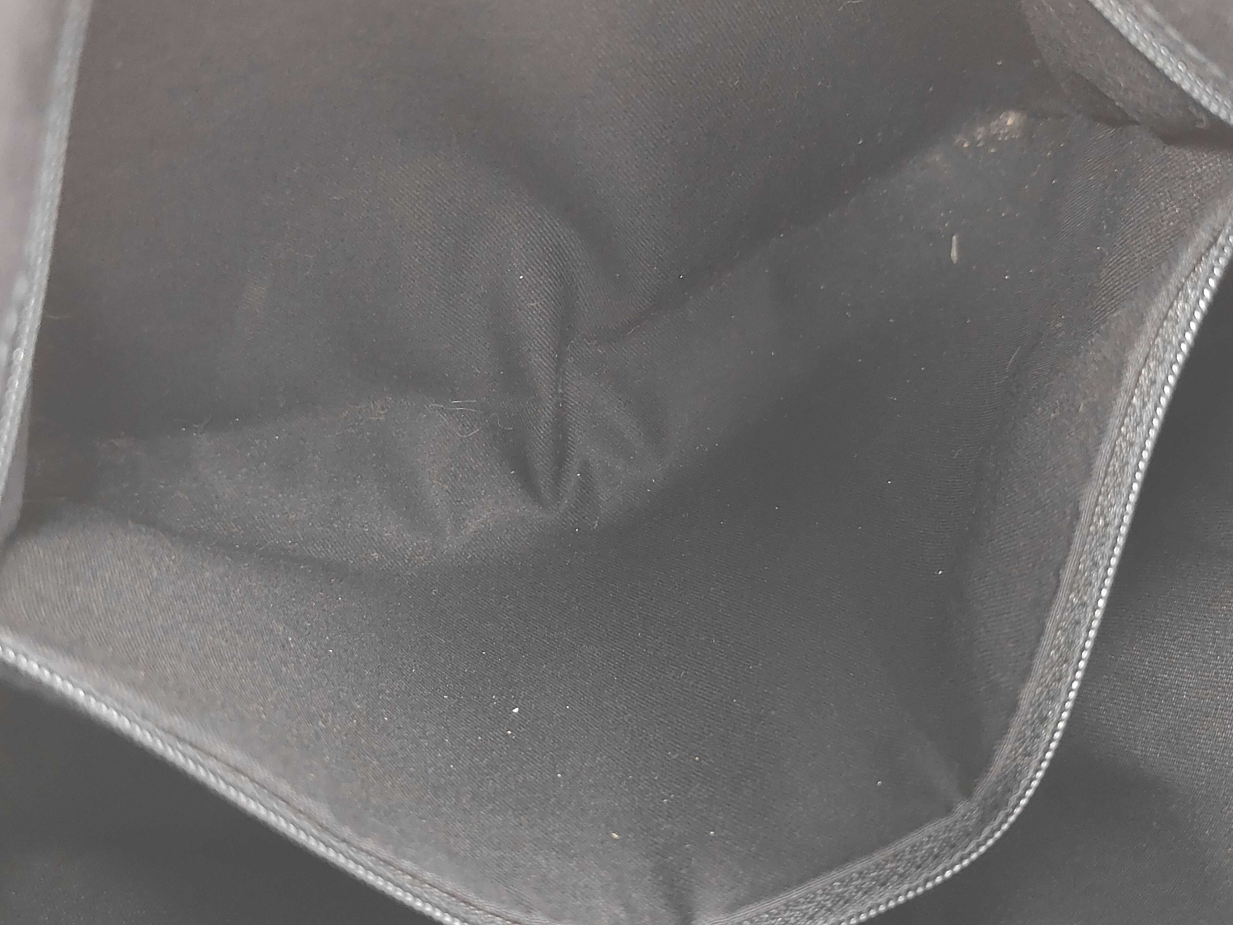 One-Shoulder GG Canvas Black Leather Shoulder Bag — view 9