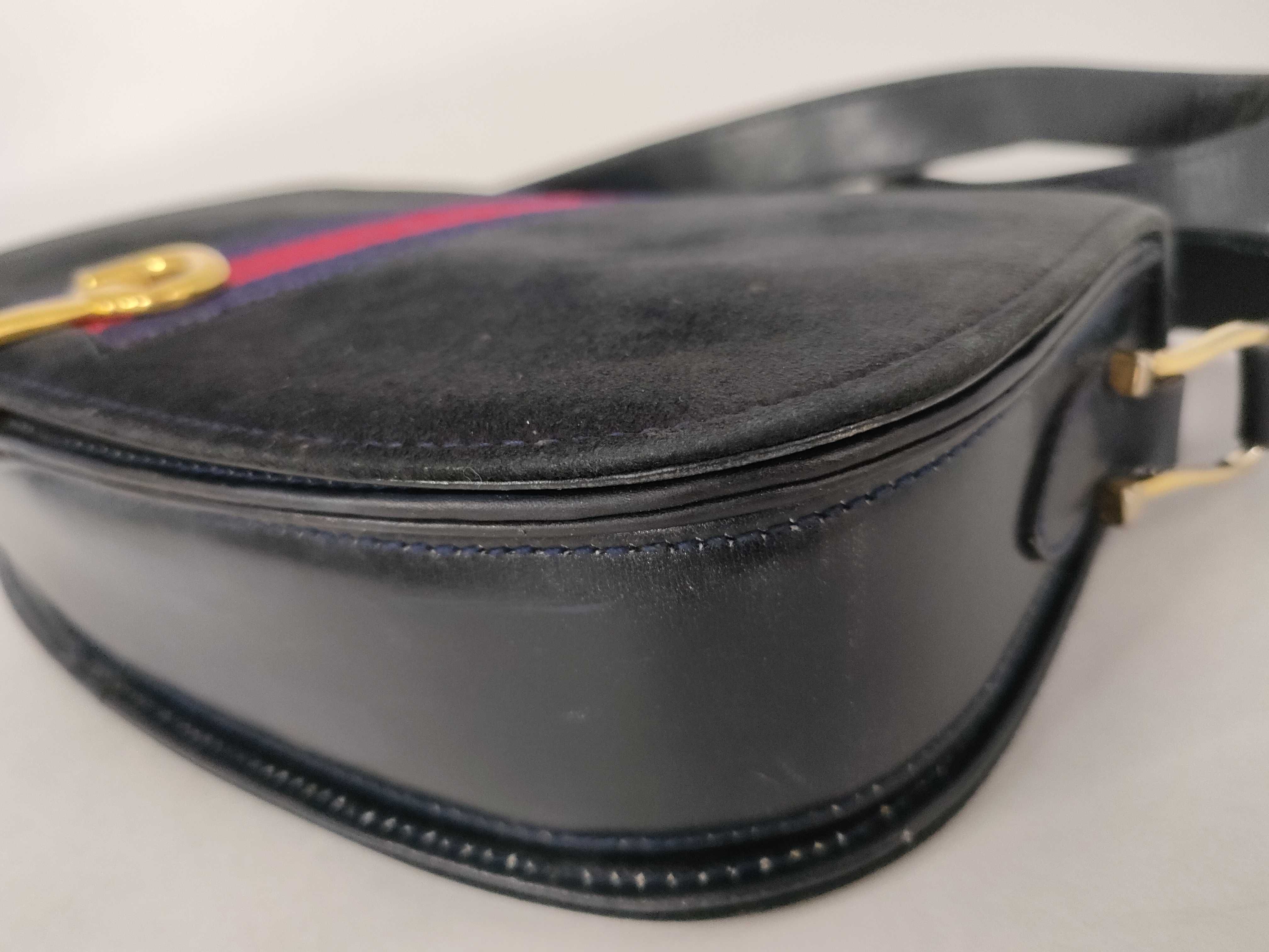 Shoulder Bag Horsebit Suede Shoulder Bag — view 6