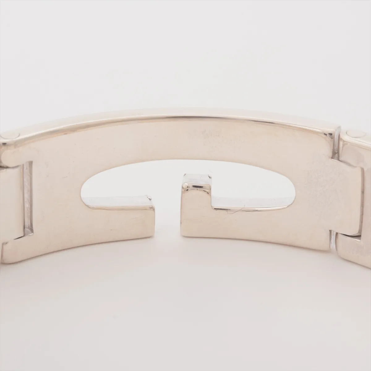 Cutout G Bracelet, 925 Sterling Silver, 58.0g. Shows signs of wear, — view 4