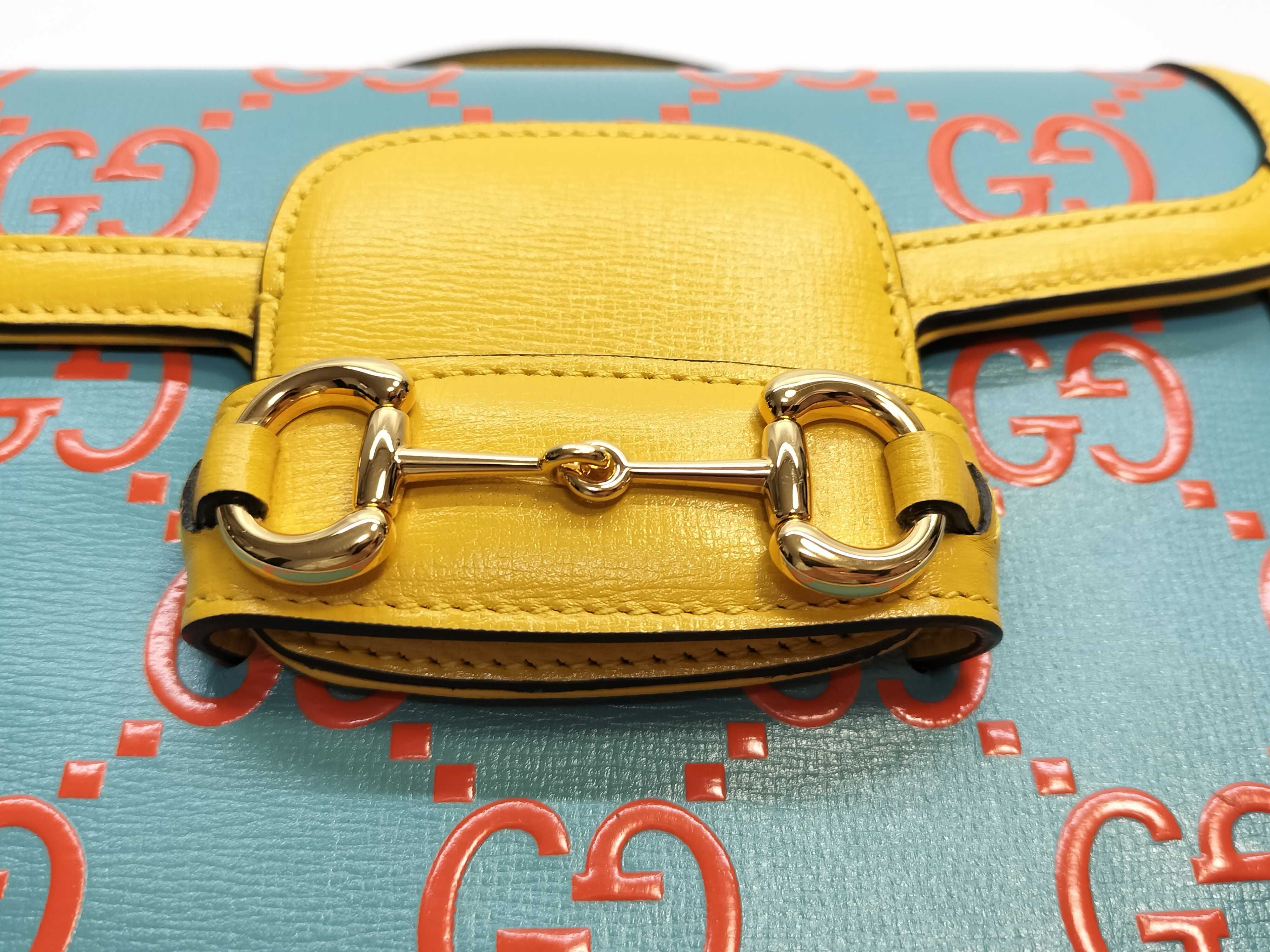 GG Gucci Horsebit 1955 GG Monogram Debossed Calfskin Mini Shoulder Bag — view 14