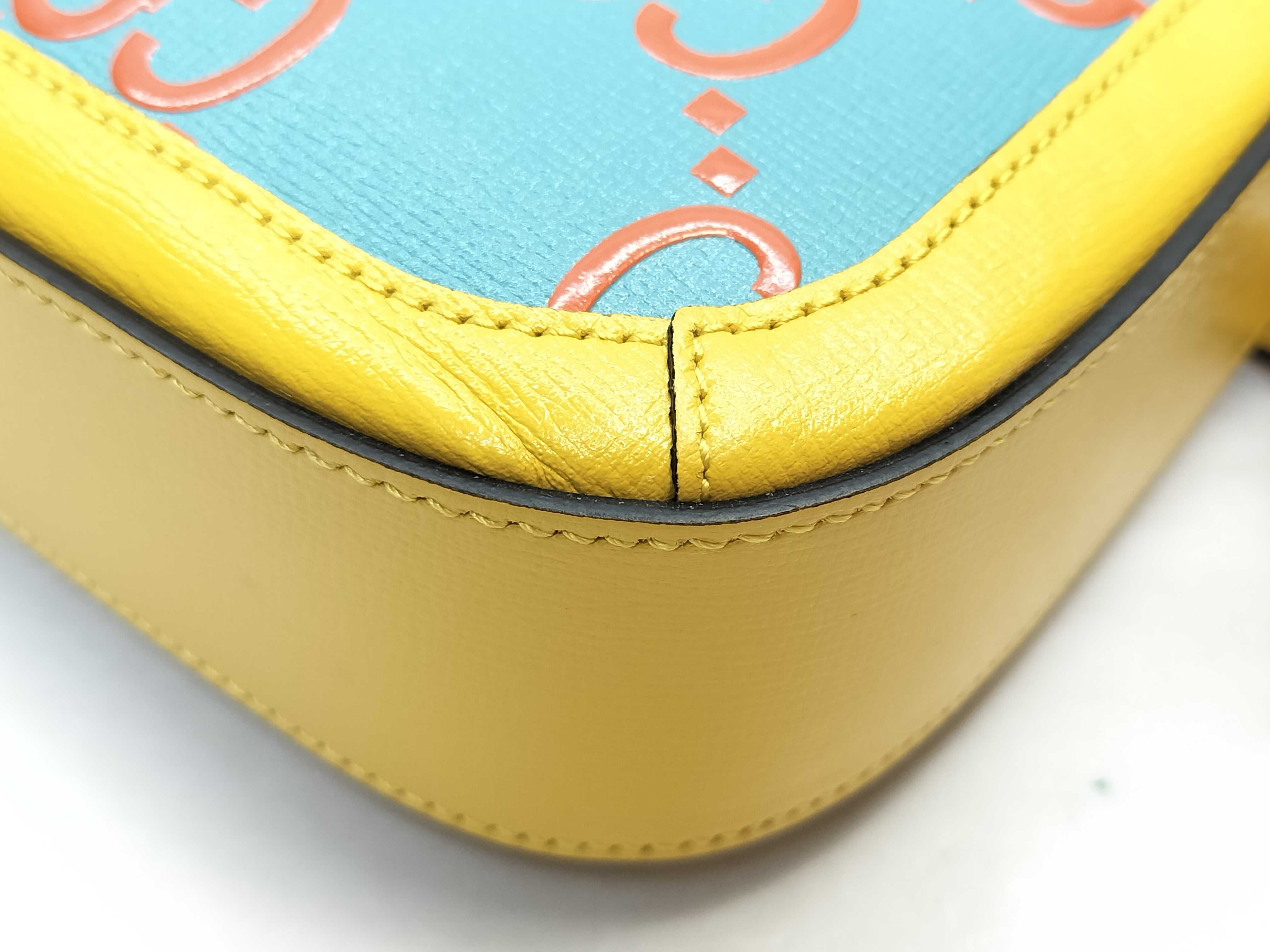 GG Gucci Horsebit 1955 GG Monogram Debossed Calfskin Mini Shoulder Bag — view 3