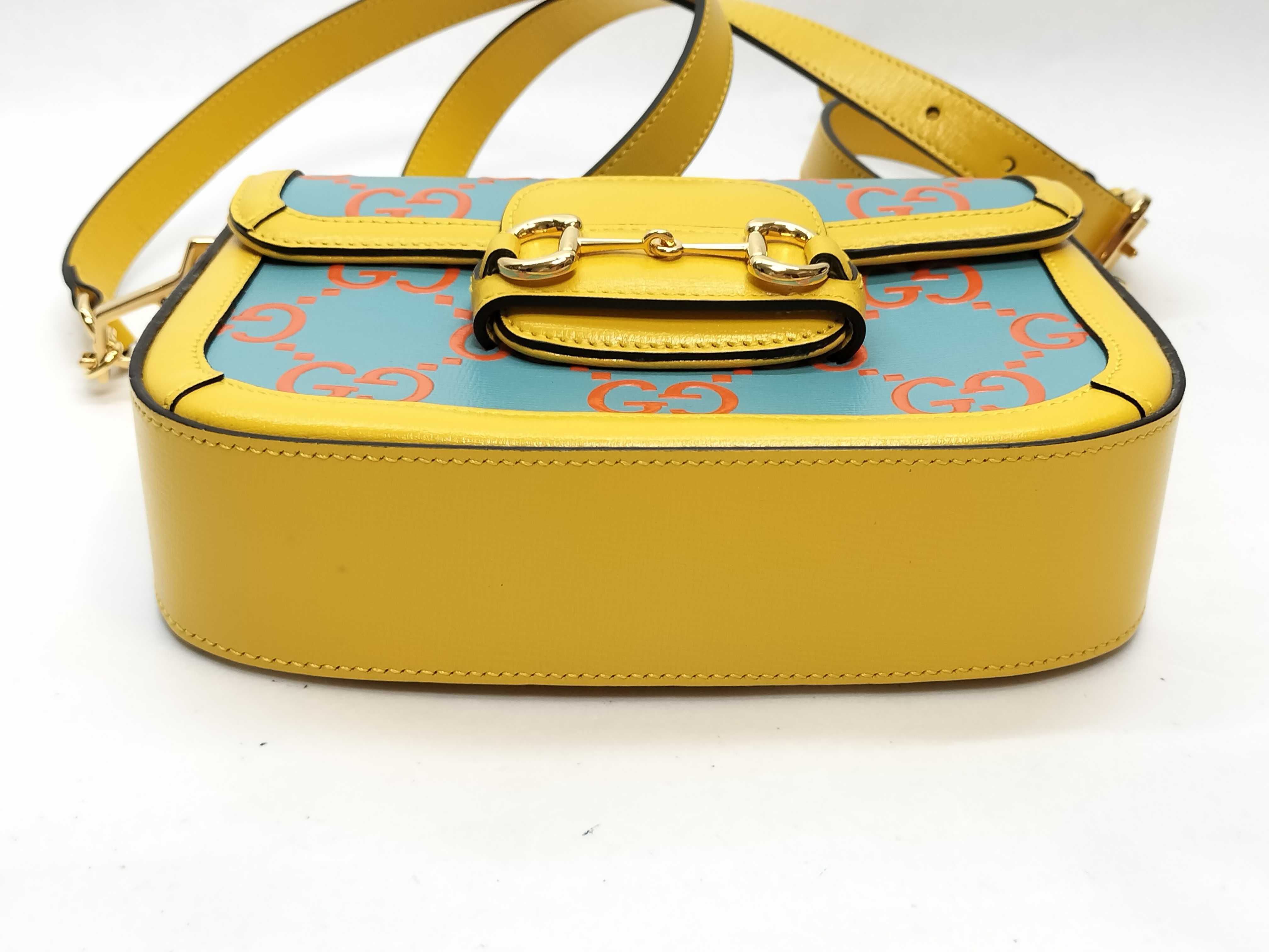 GG Gucci Horsebit 1955 GG Monogram Debossed Calfskin Mini Shoulder Bag — view 4