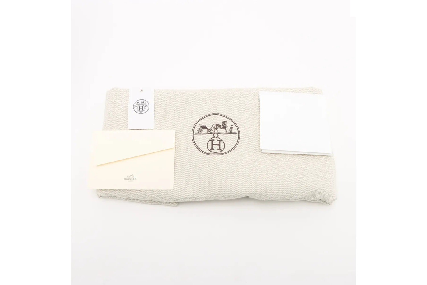 B Stamped, manufactured in 2023, Garden Party PM, Negonda Etoupe Leather — view 9