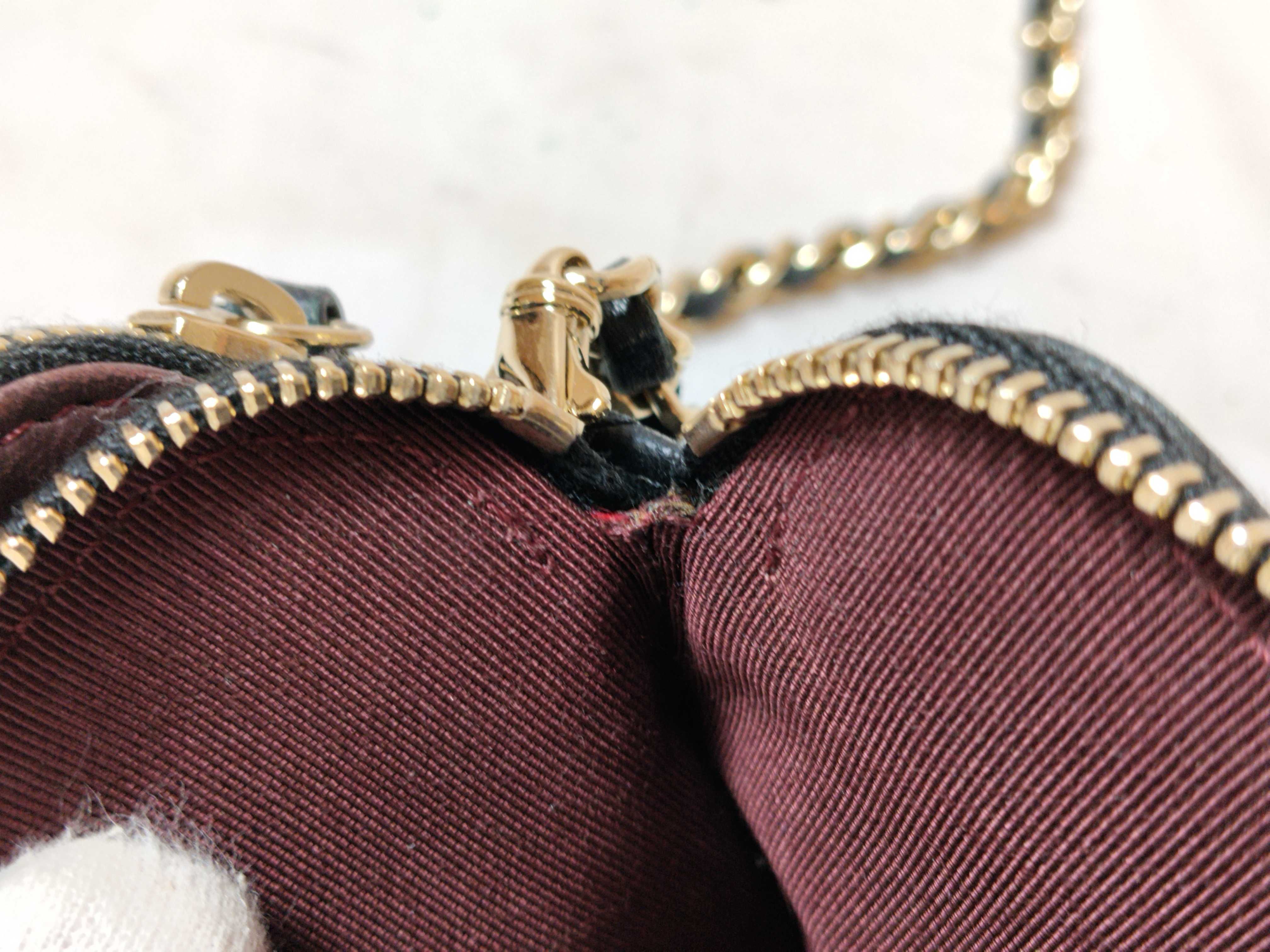 Lambskin Chain Wallet, Double Zipper, Serial Number 24, Shoulder Bag — view 13