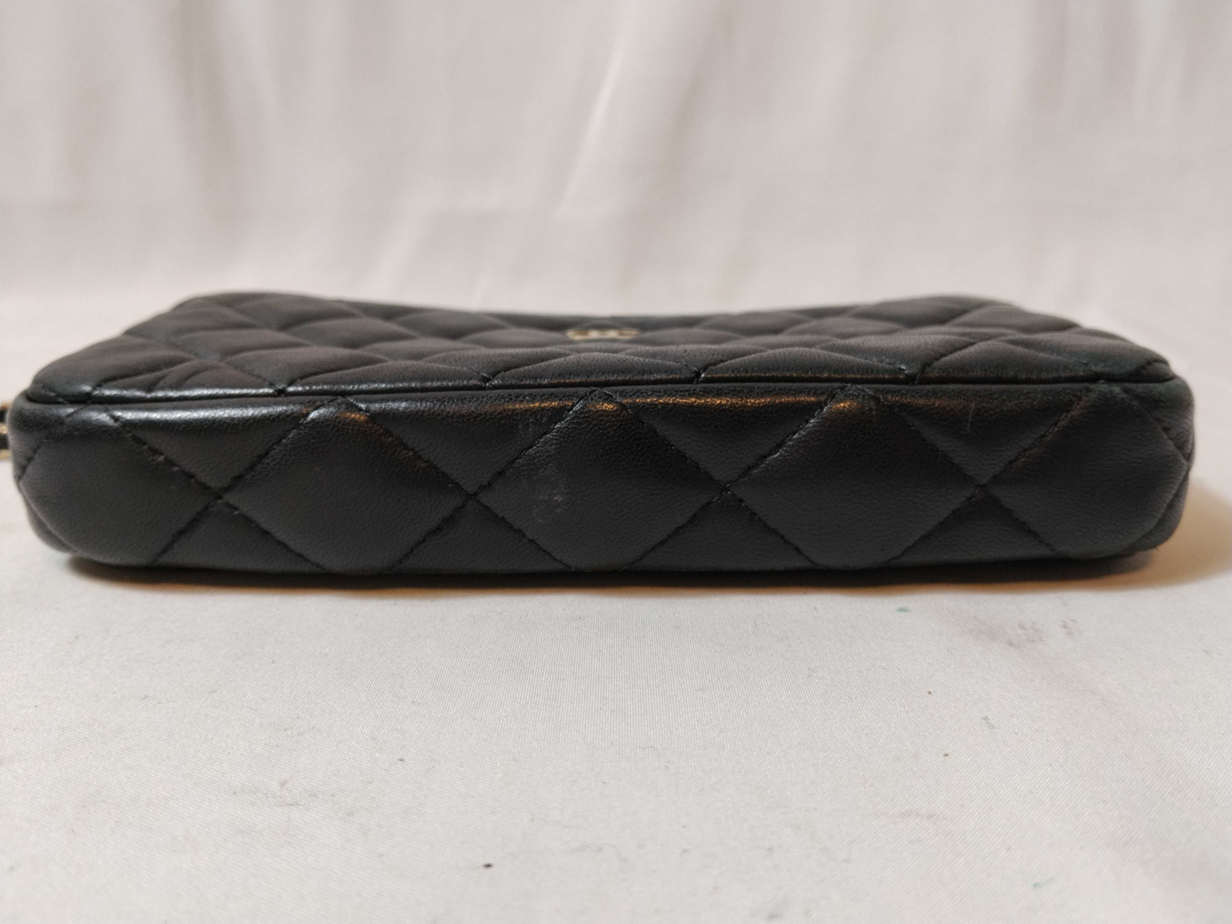 Lambskin Chain Wallet, Double Zipper, Serial Number 24, Shoulder Bag — view 9