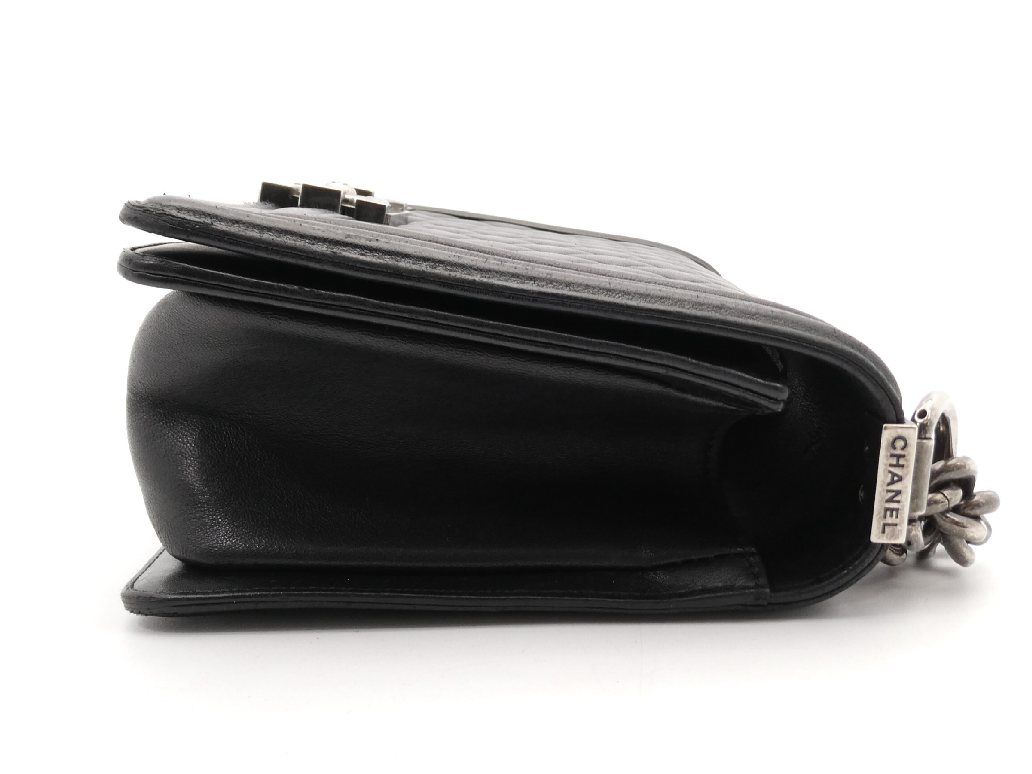 Boy Chanel Matelassé Coco Mark Chain Shoulder Bag — view 4