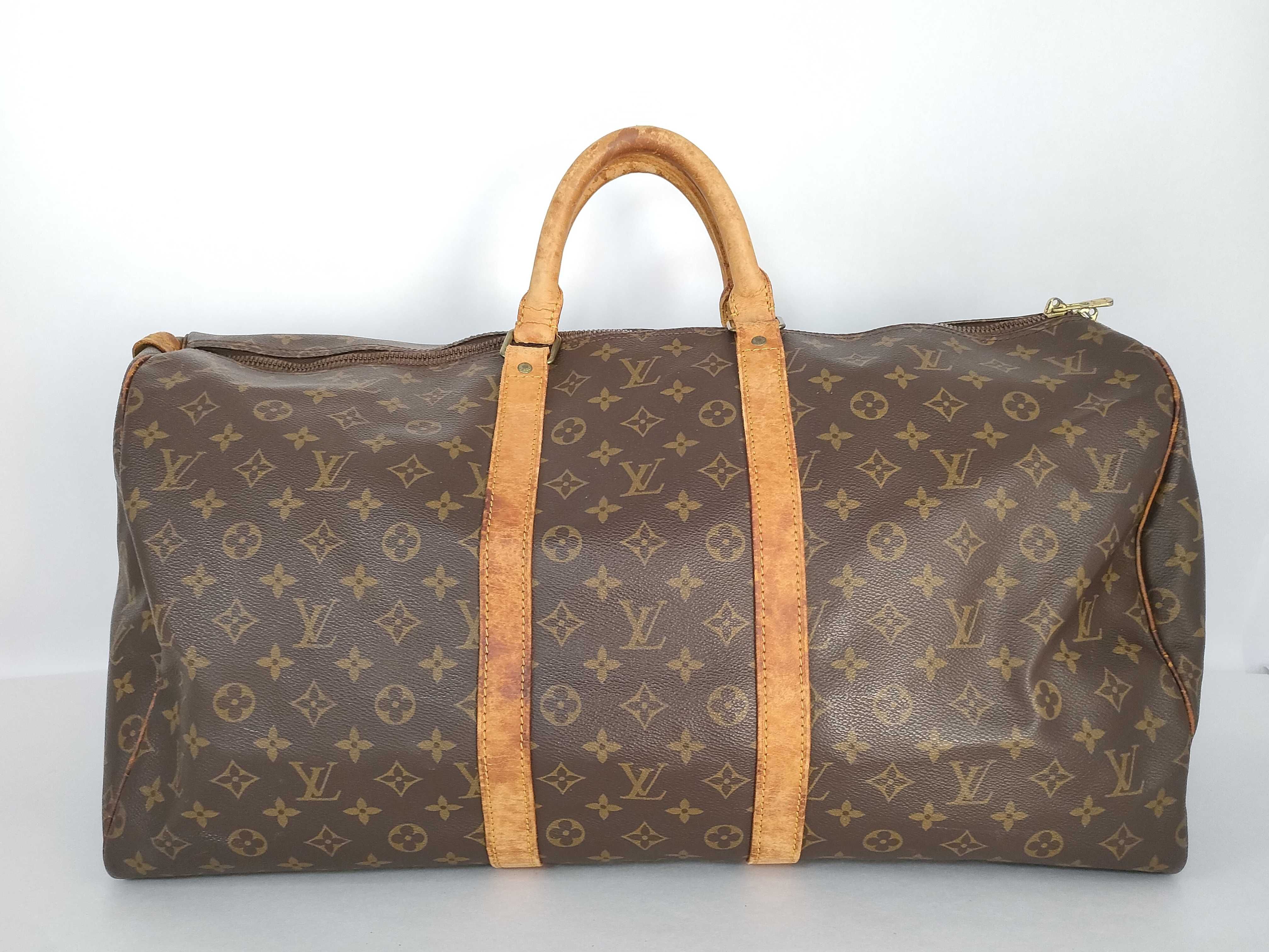 Monogram Louis Vuitton Keepall Monogram Boston Bag