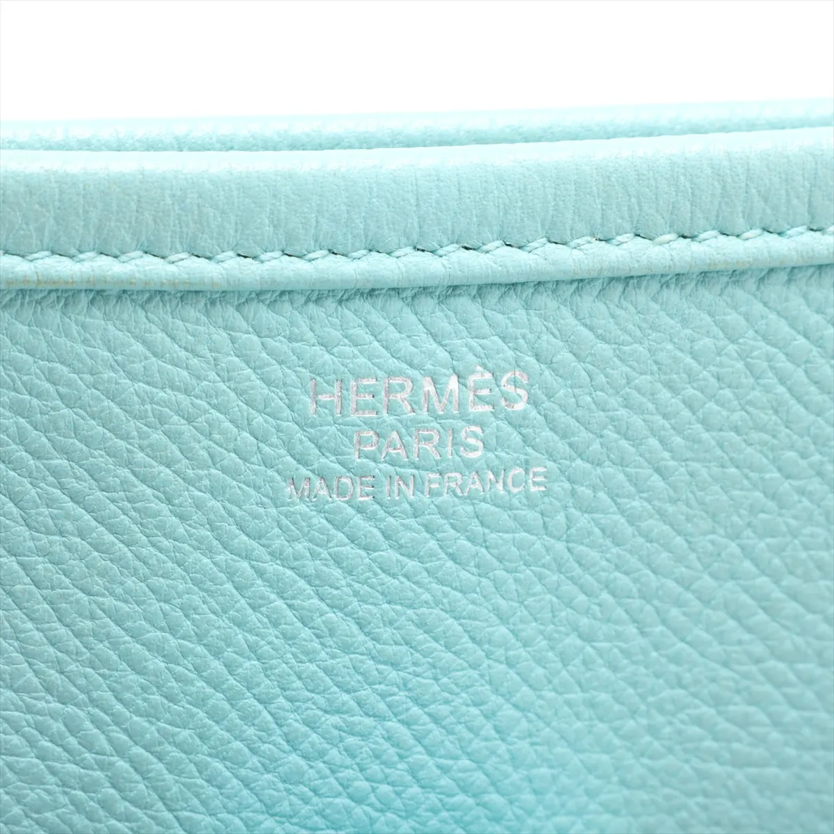 Evelyne 3 29 PM, Veau Epsom leather, Blue Atoll, silver hardware. (Model: 2015) — view 8