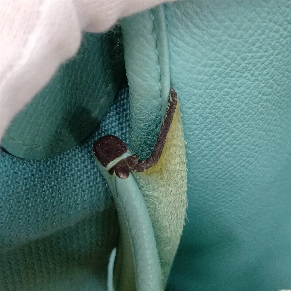Evelyne 3 29 PM, Veau Epsom leather, Blue Atoll, silver hardware. (Model: 2015) — view 10