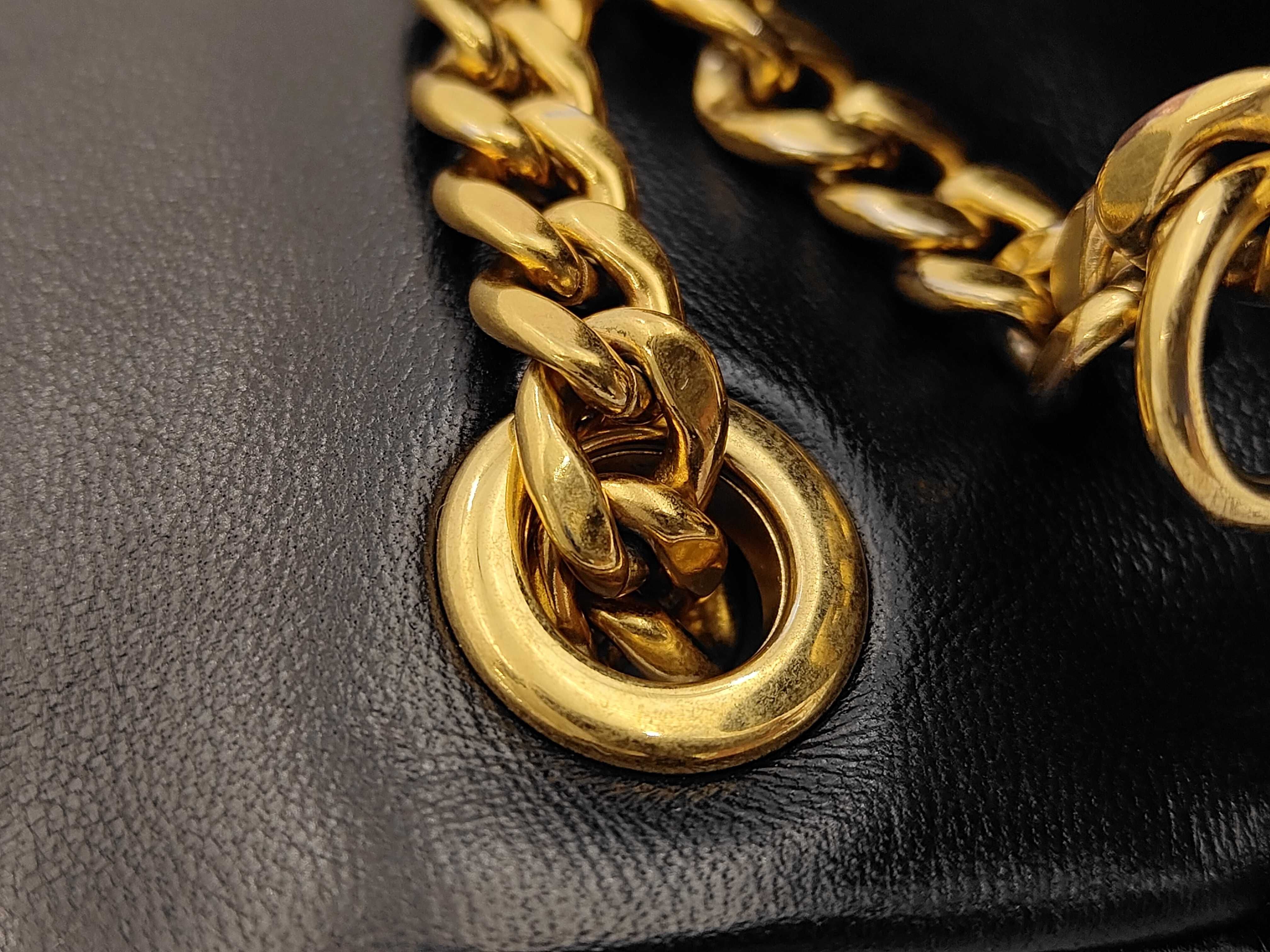 Mini Matelassé Lambskin Black Chain Shoulder Bag — view 7