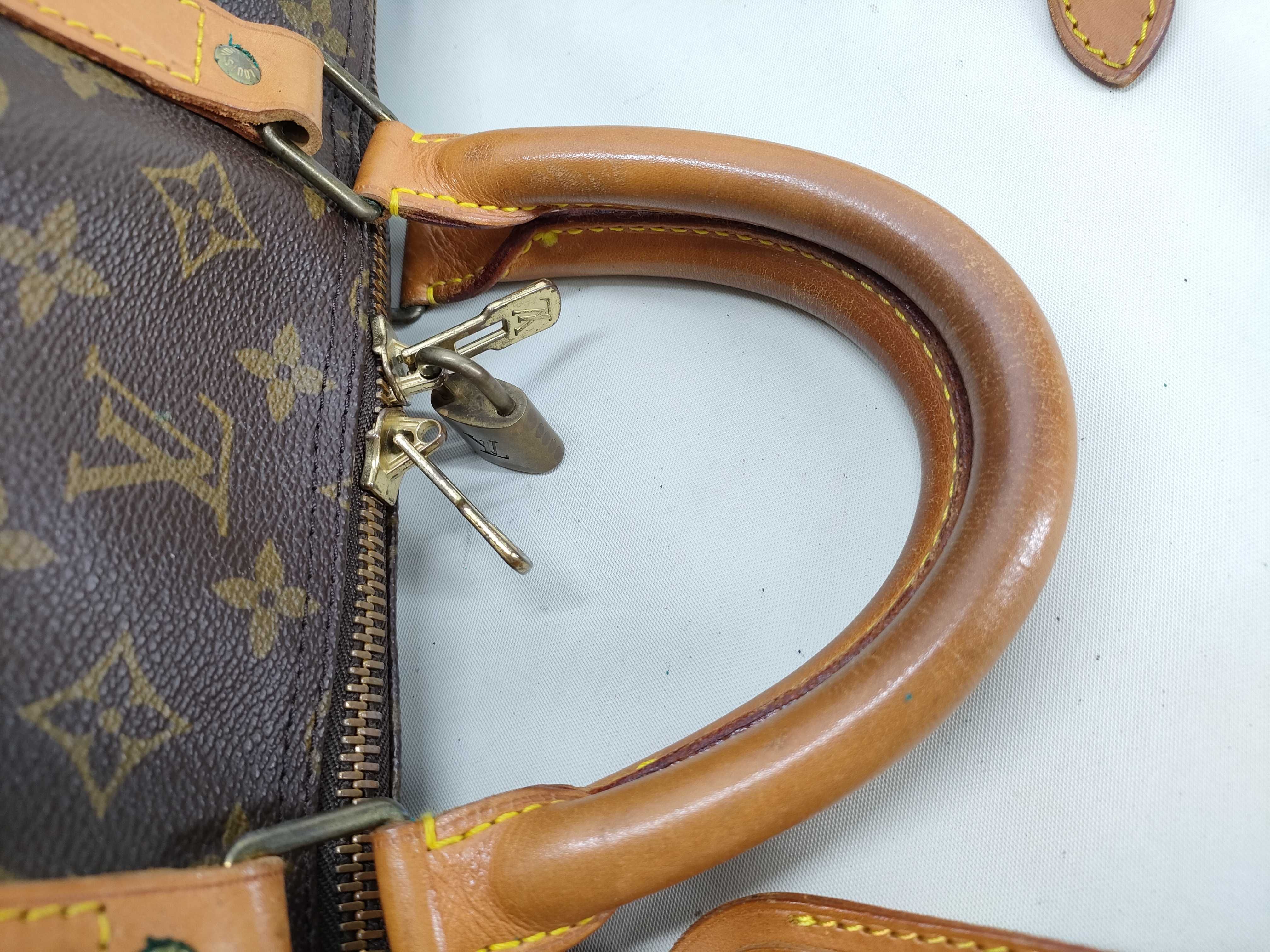 Monogram Vuitton Keepall Bandoulière Boston Bag — view 6