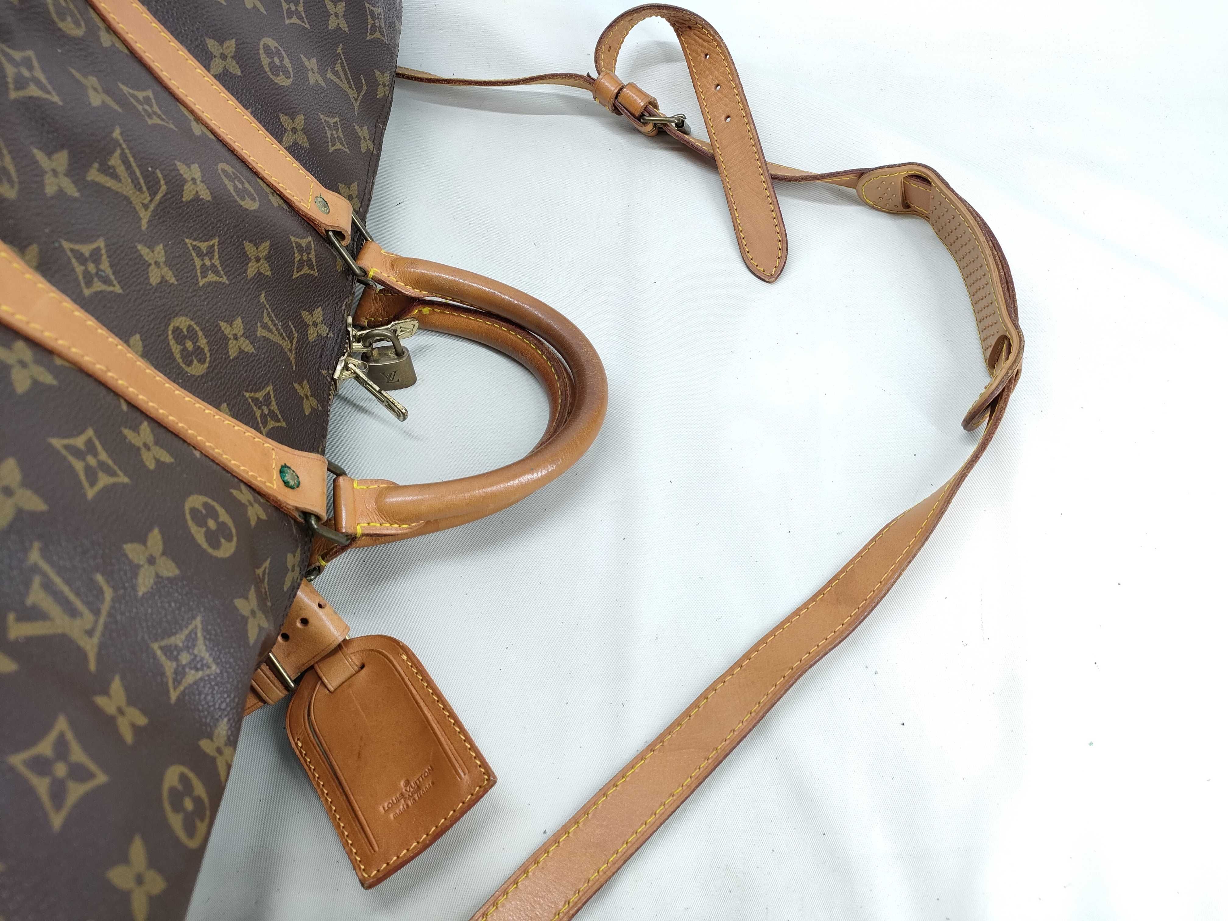 Monogram Vuitton Keepall Bandoulière Boston Bag — view 8