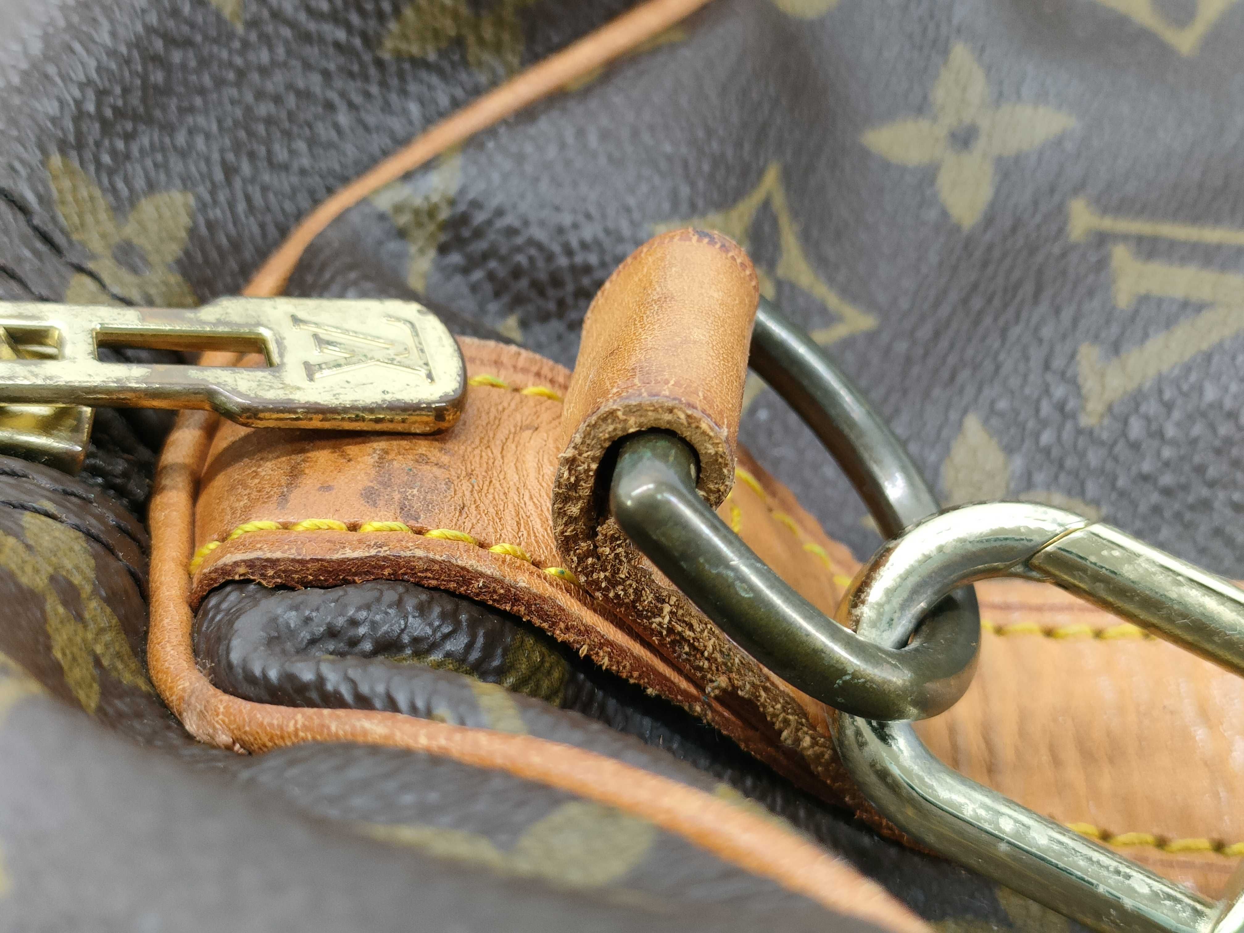 Monogram Vuitton Keepall Bandoulière Boston Bag — view 9