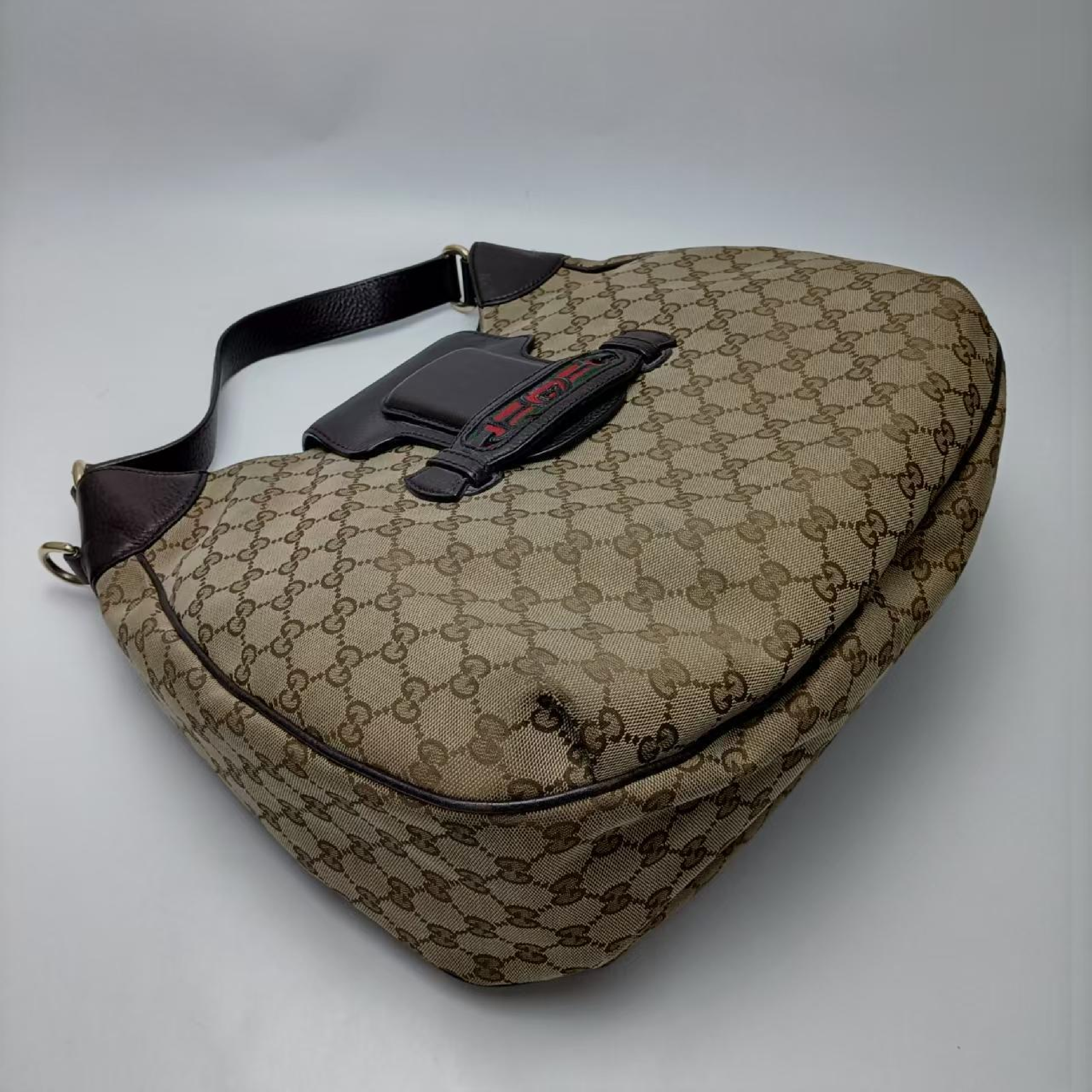 Horsebit Canvas Shoulder Bag 296851 Shoulder Bag — view 4