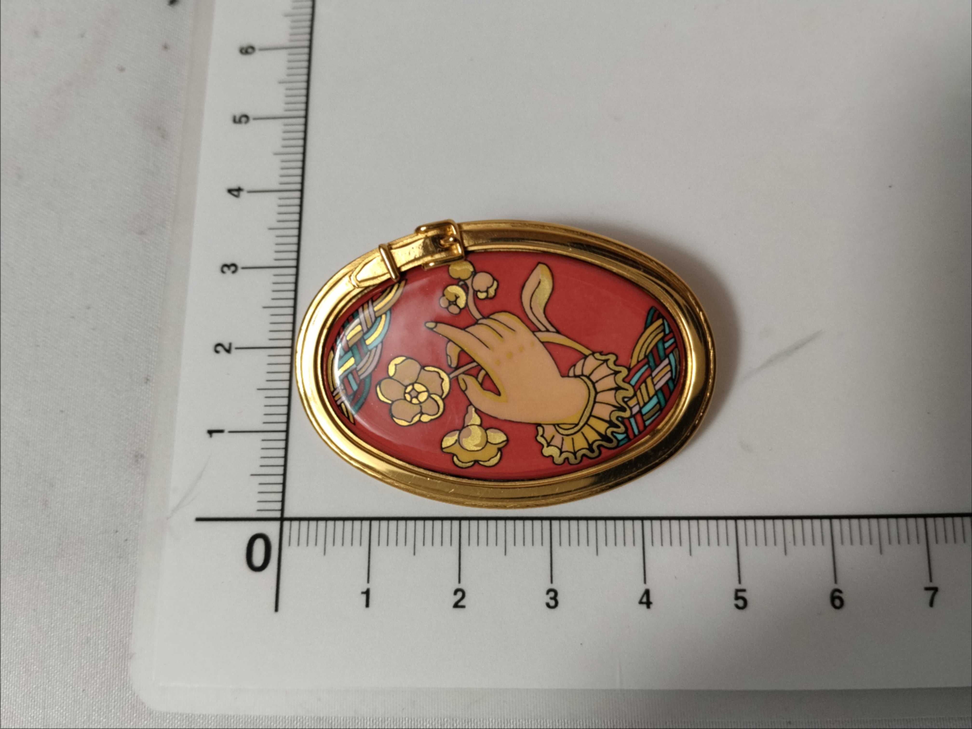 brooch, enamel brooch — view 5