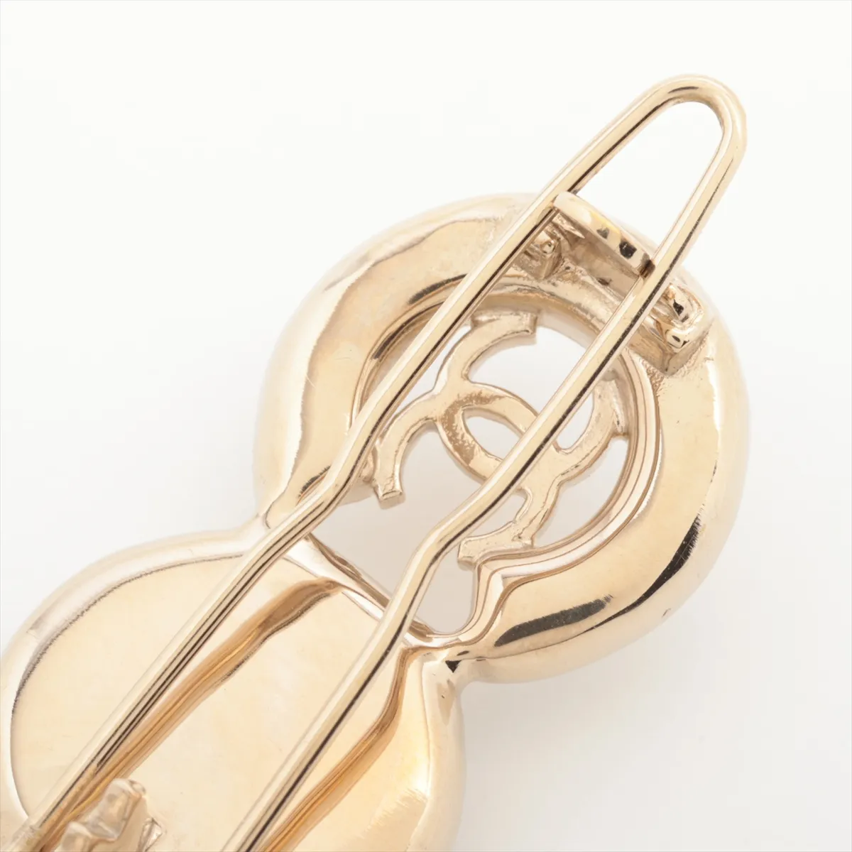 COCO B21P Barrette, GP x Faux Pearl, Gold. Perfume — view 4