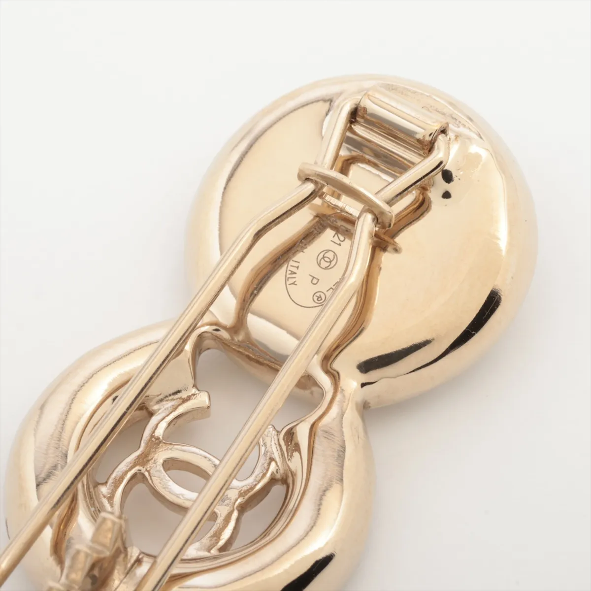COCO B21P Barrette, GP x Faux Pearl, Gold. Perfume — view 5