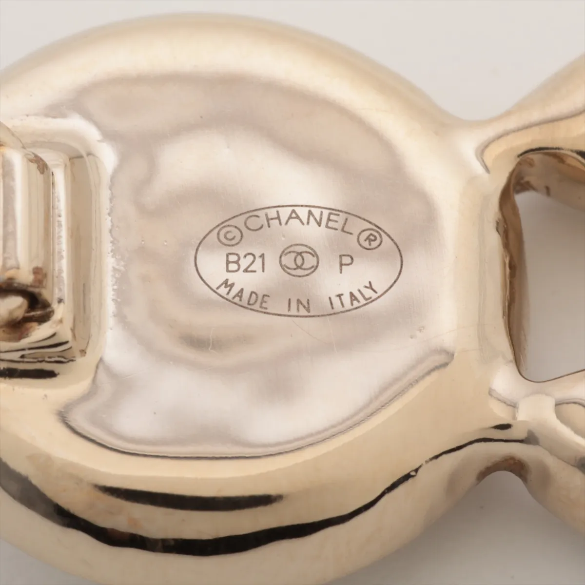 COCO B21P Barrette, GP x Faux Pearl, Gold. Perfume — view 6