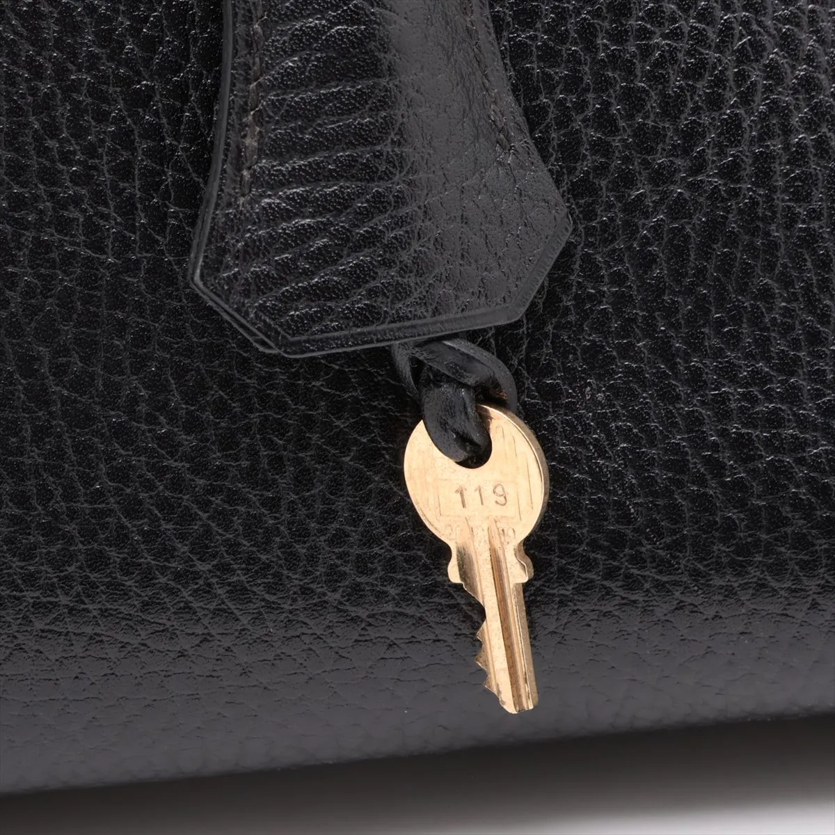 [Individually packaged] Hermes Birkin 35 Letournée Ardennes Black Gold Hardware Z: 1996 — view 11