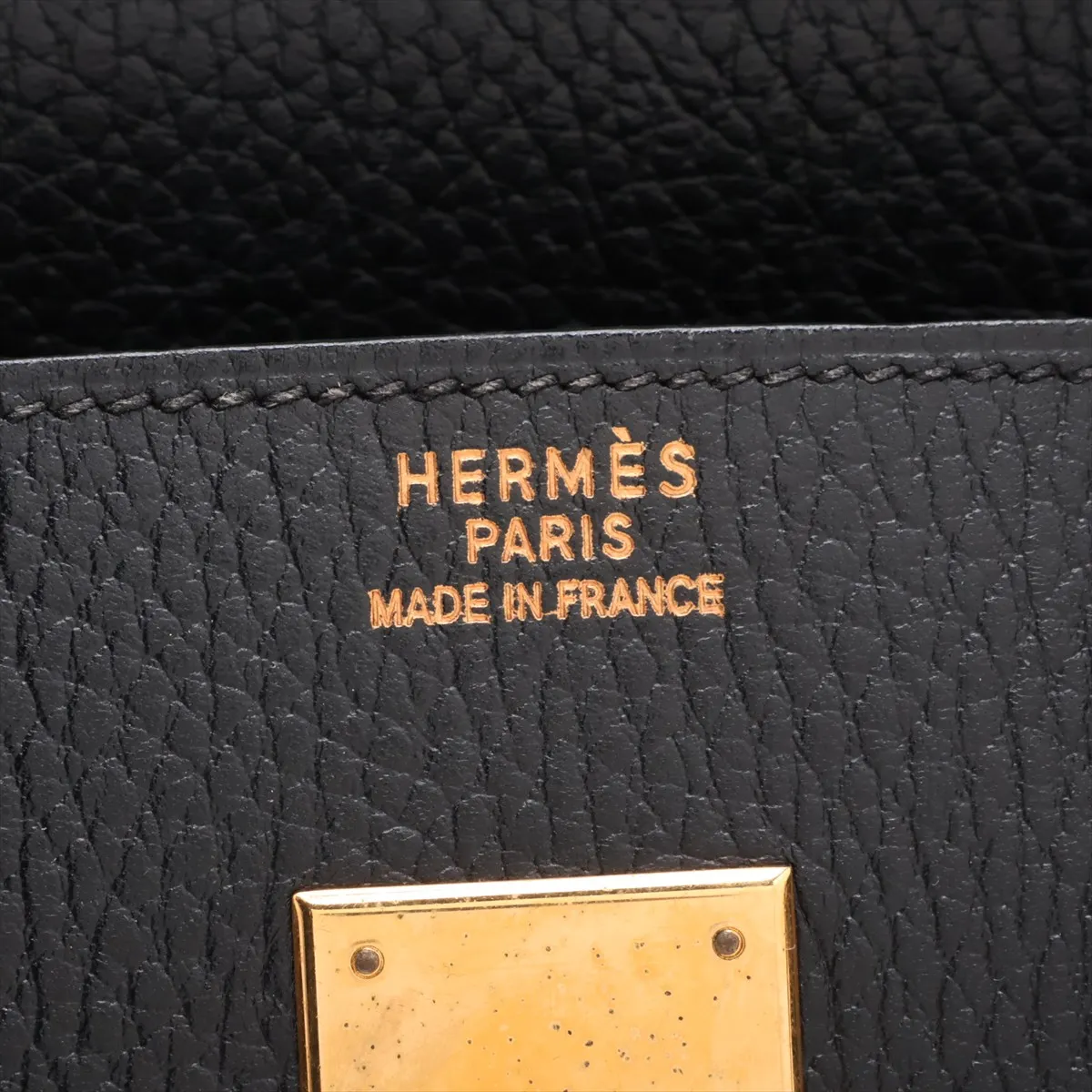 [Individually packaged] Hermes Birkin 35 Letournée Ardennes Black Gold Hardware Z: 1996 — view 10