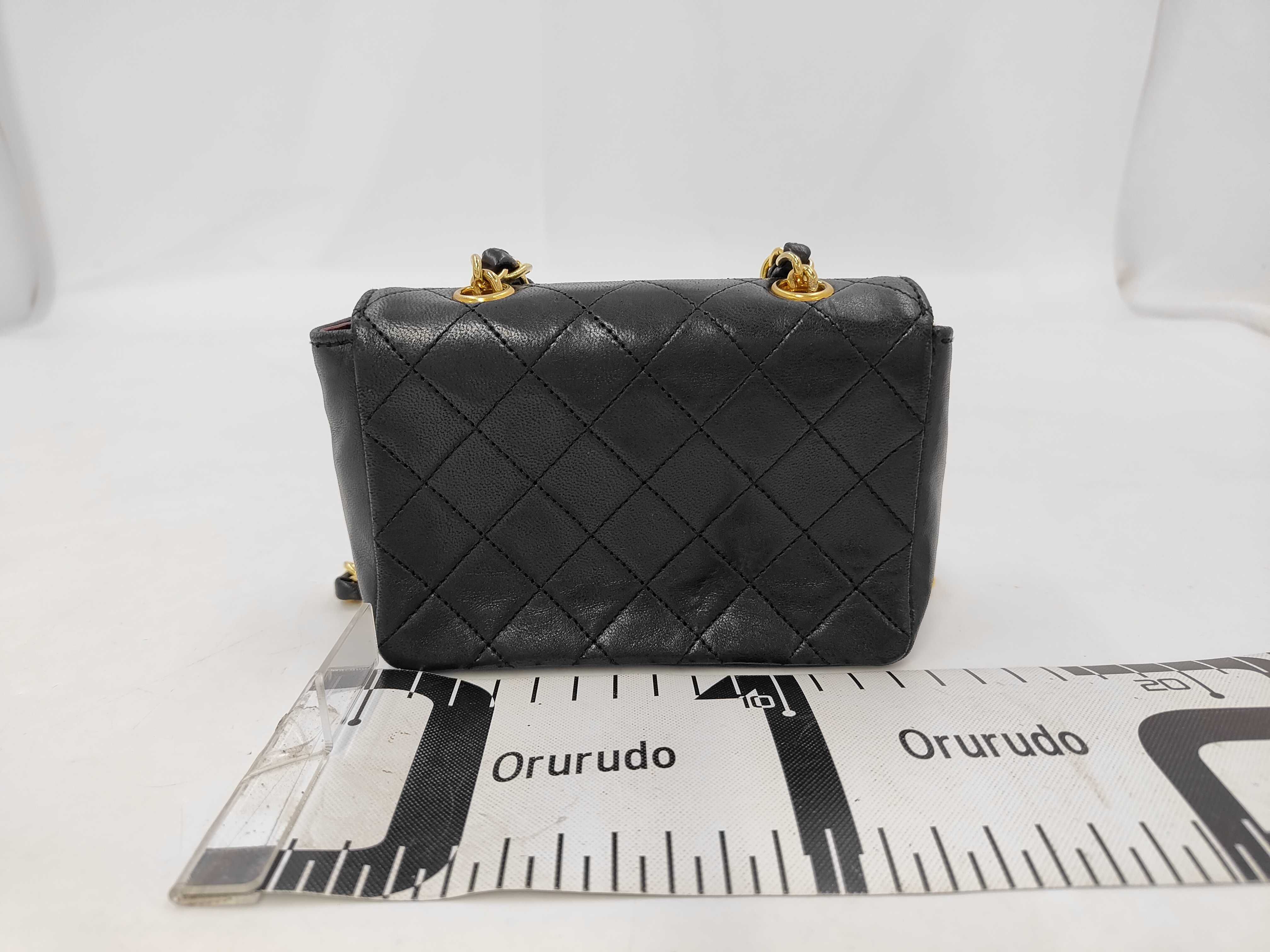 Lambskin Mini Matelassé Chain Shoulder Bag — view 2