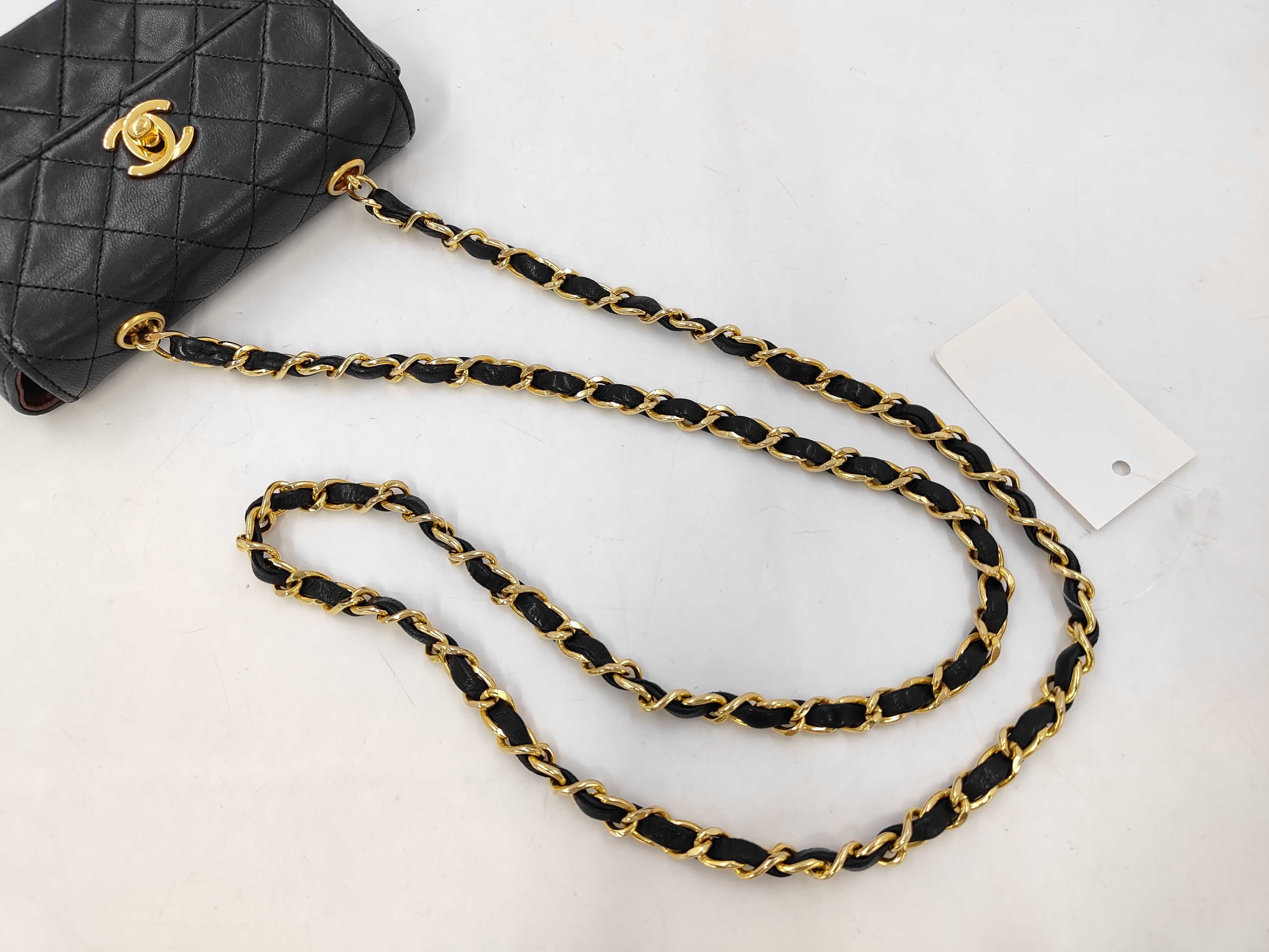 Lambskin Mini Matelassé Chain Shoulder Bag — view 4