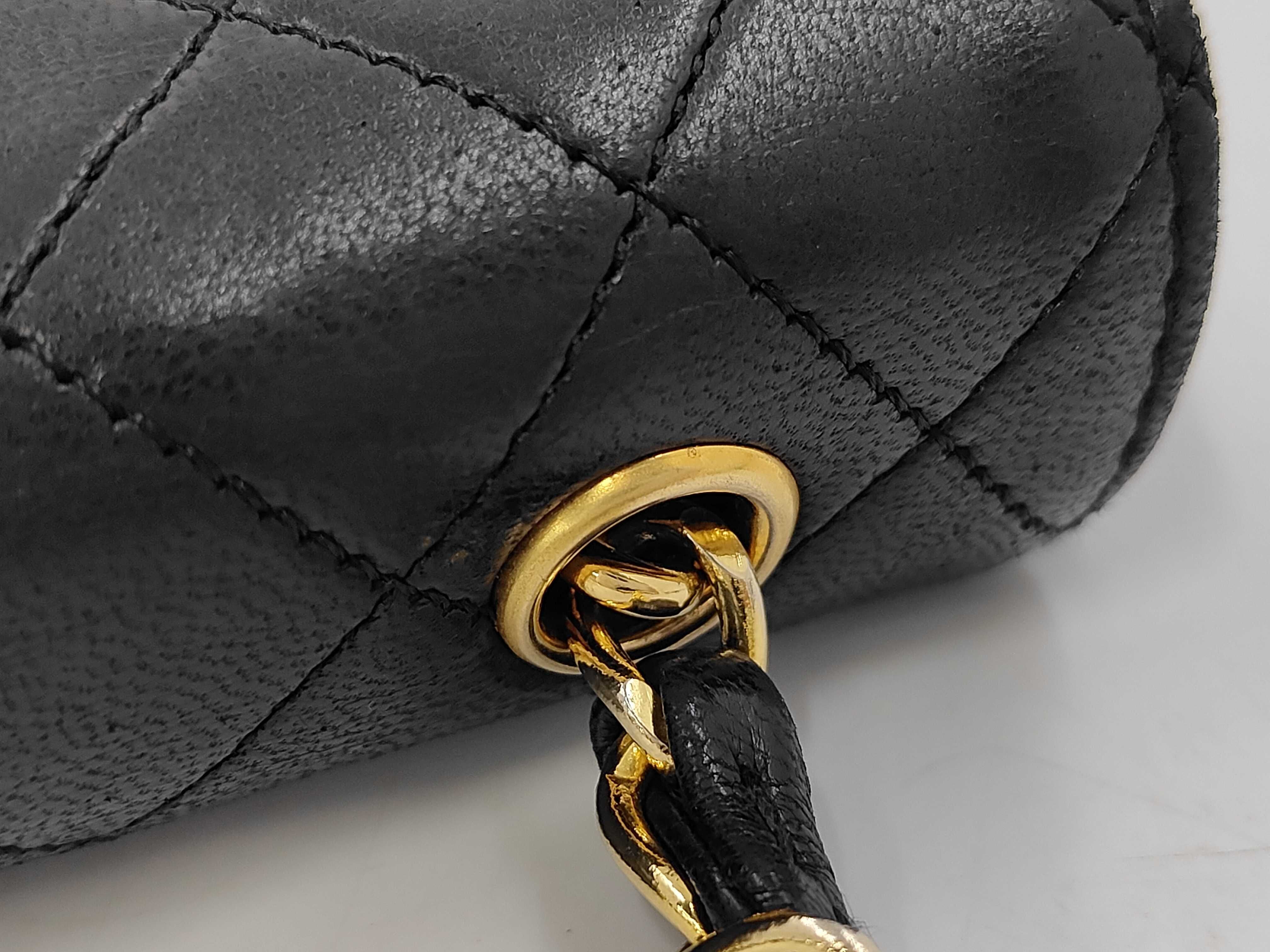 Lambskin Mini Matelassé Chain Shoulder Bag — view 6