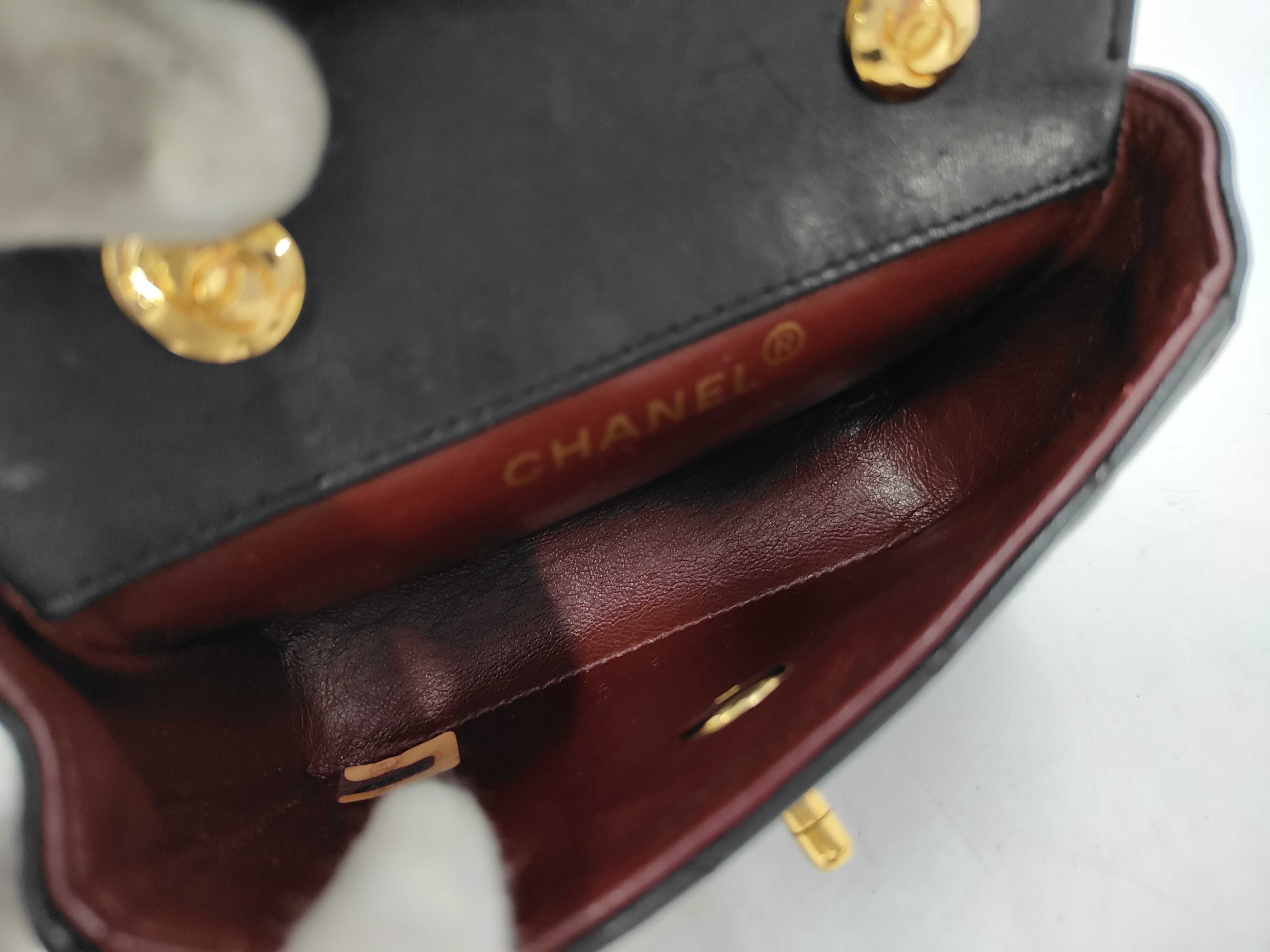 Lambskin Mini Matelassé Chain Shoulder Bag — view 9