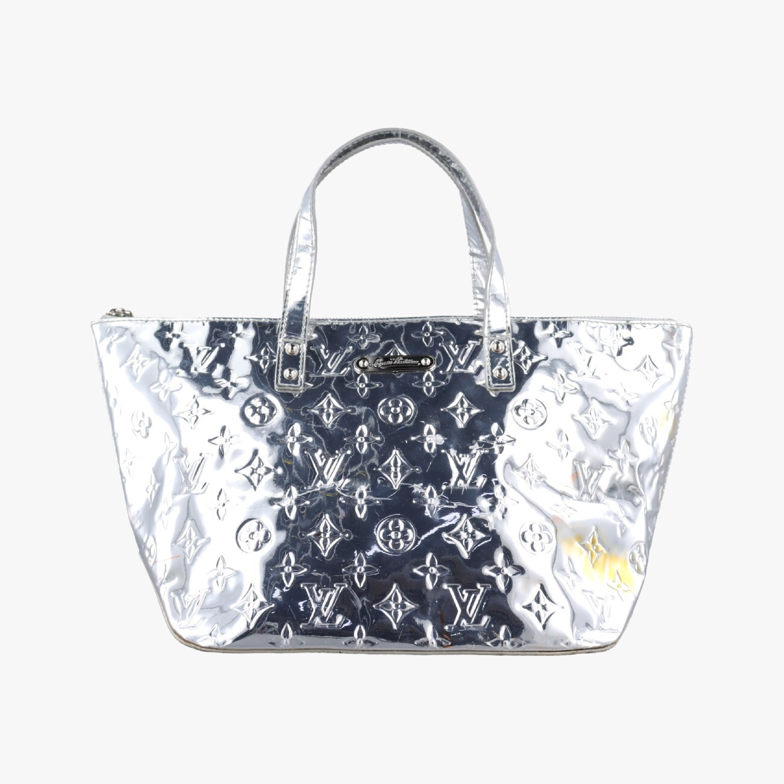Bellevue PM Silver Monogram Miroir M95759 FO0018 Handbag