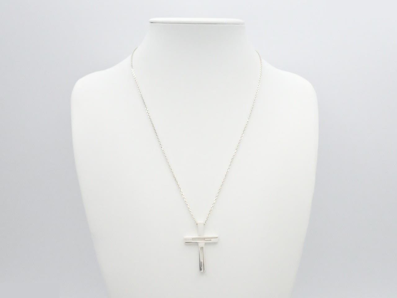 Cutout cross necklace 925/11.8g chain approx. 56cm — view 3
