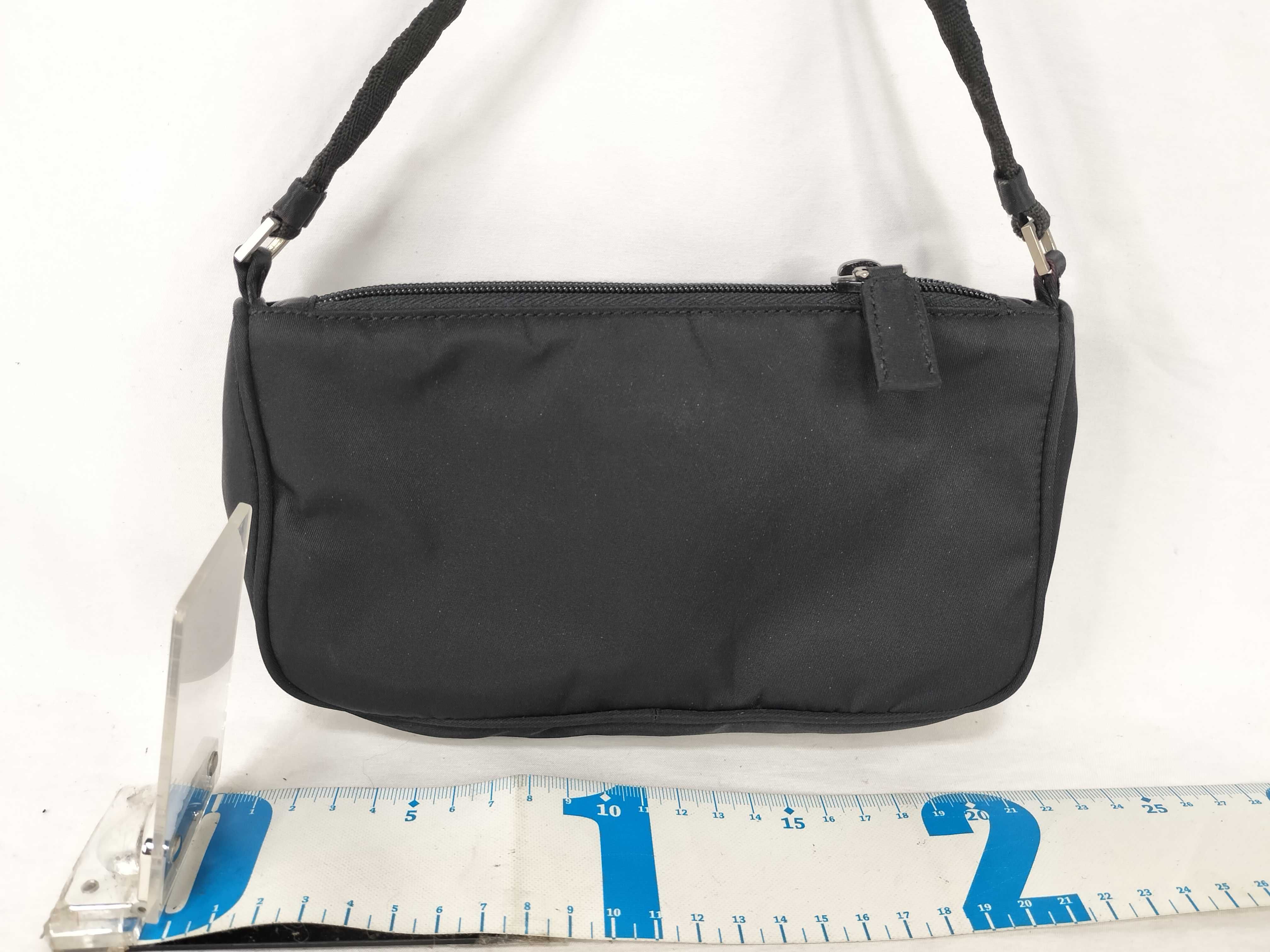 Nylon Prada Accessory Pouch Nylon Black Handbag — view 2