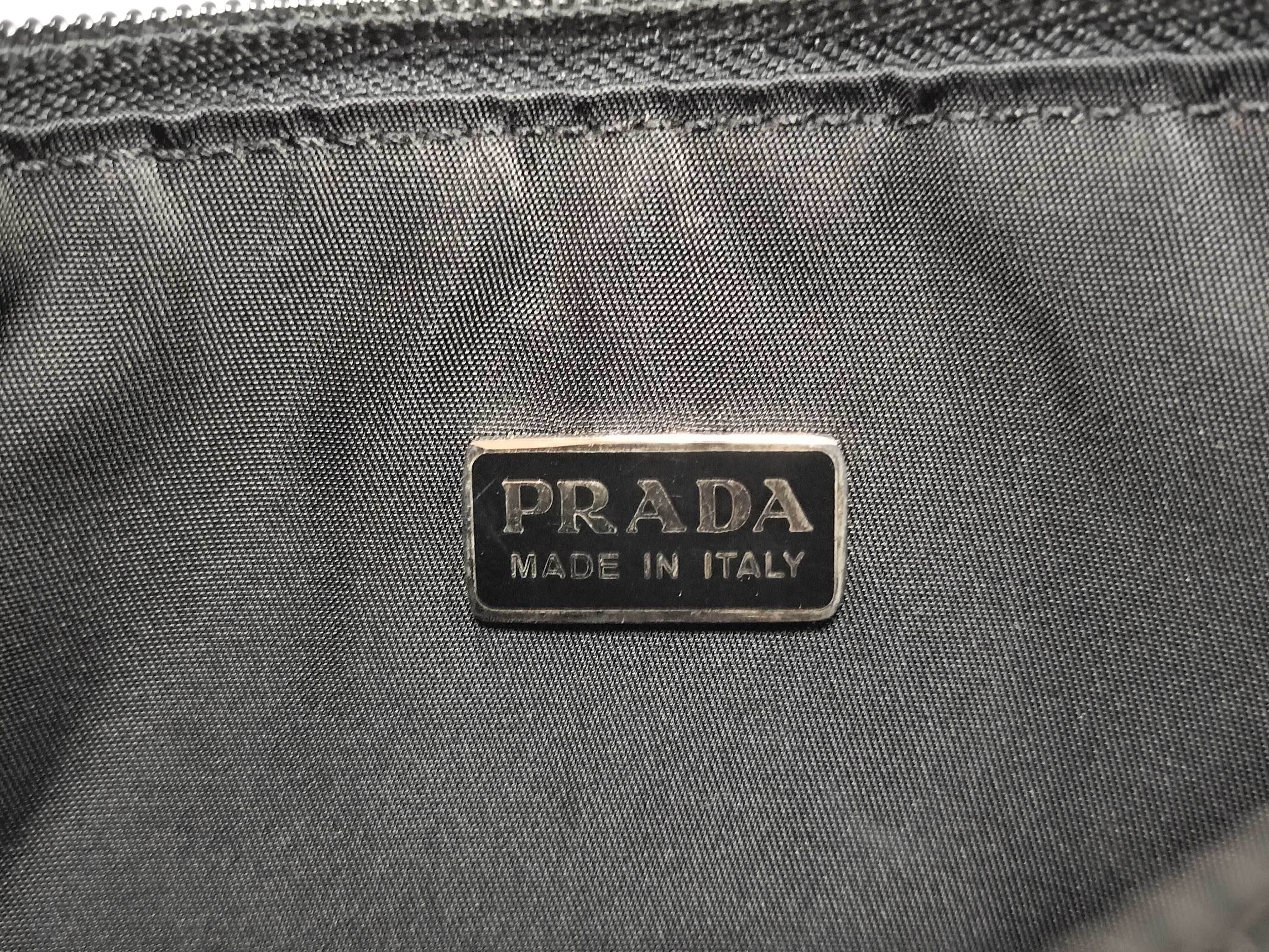 Nylon Prada Accessory Pouch Nylon Black Handbag — view 11