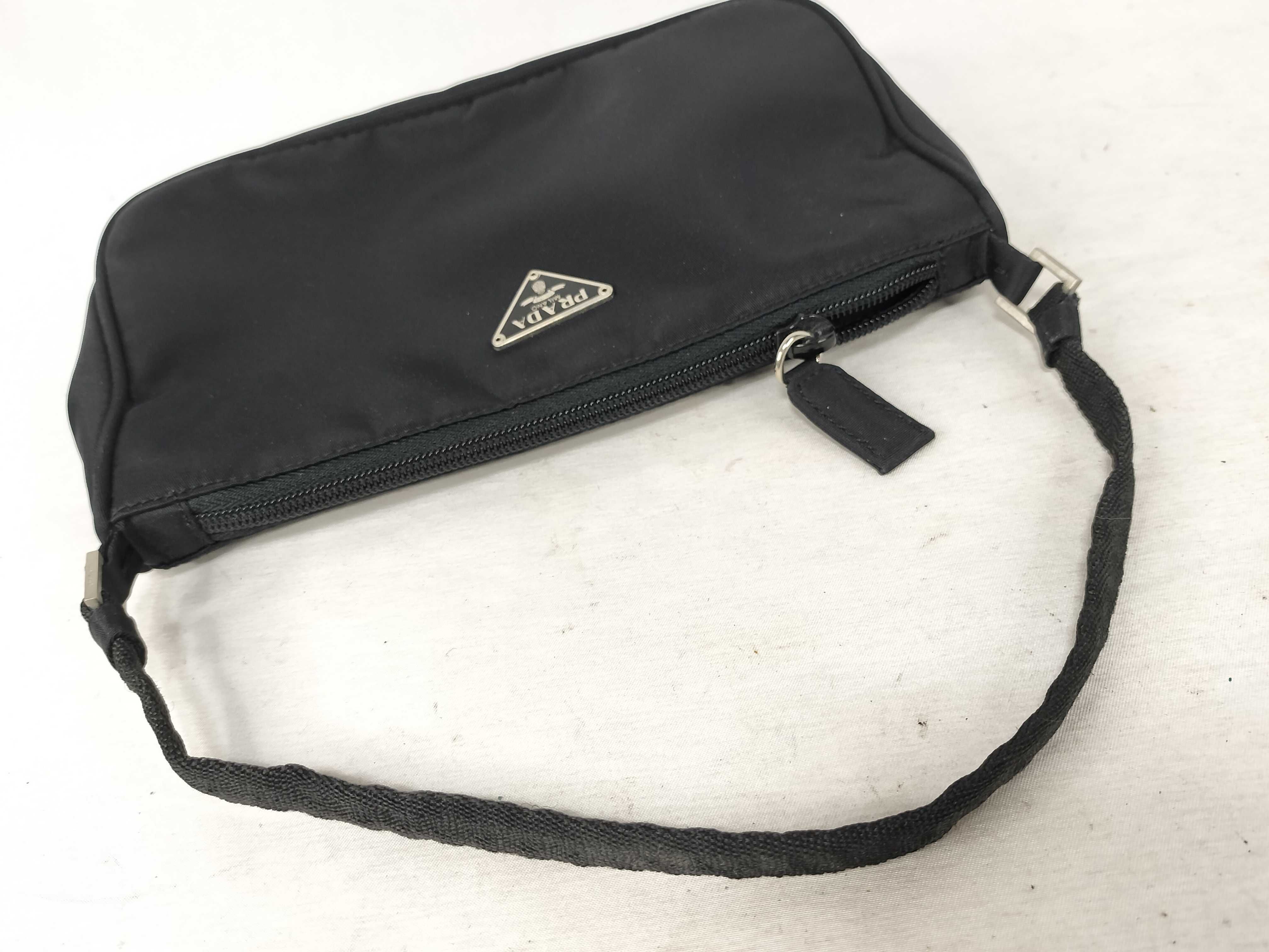 Nylon Prada Accessory Pouch Nylon Black Handbag — view 3