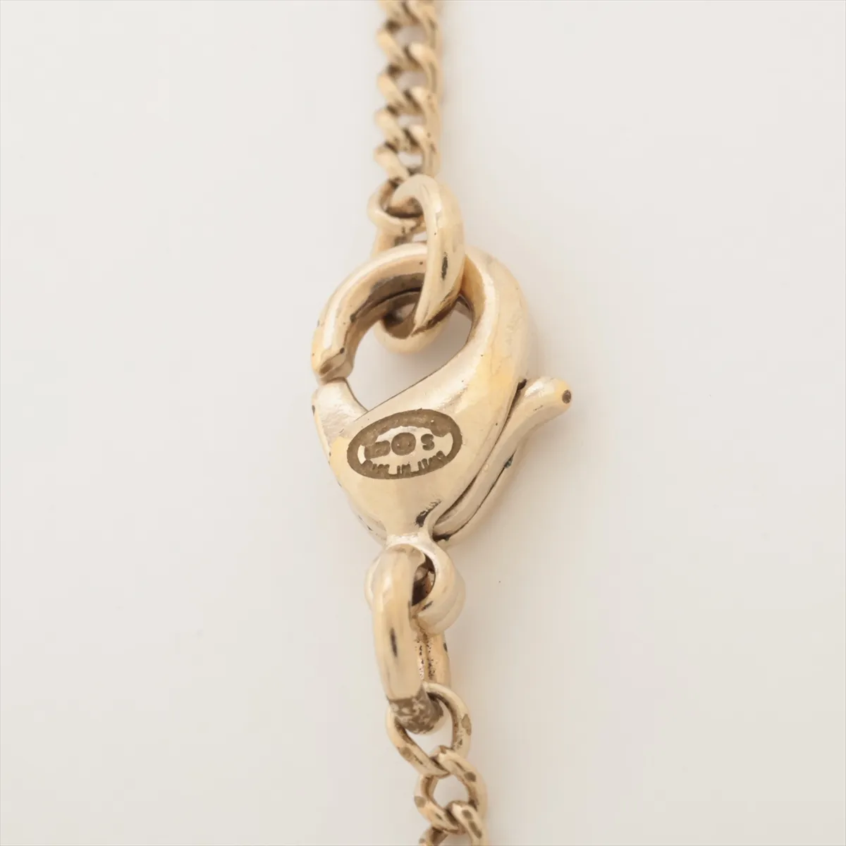 Circle Coco B20S Necklace, GP x Rhinestone, Gold, — view 4