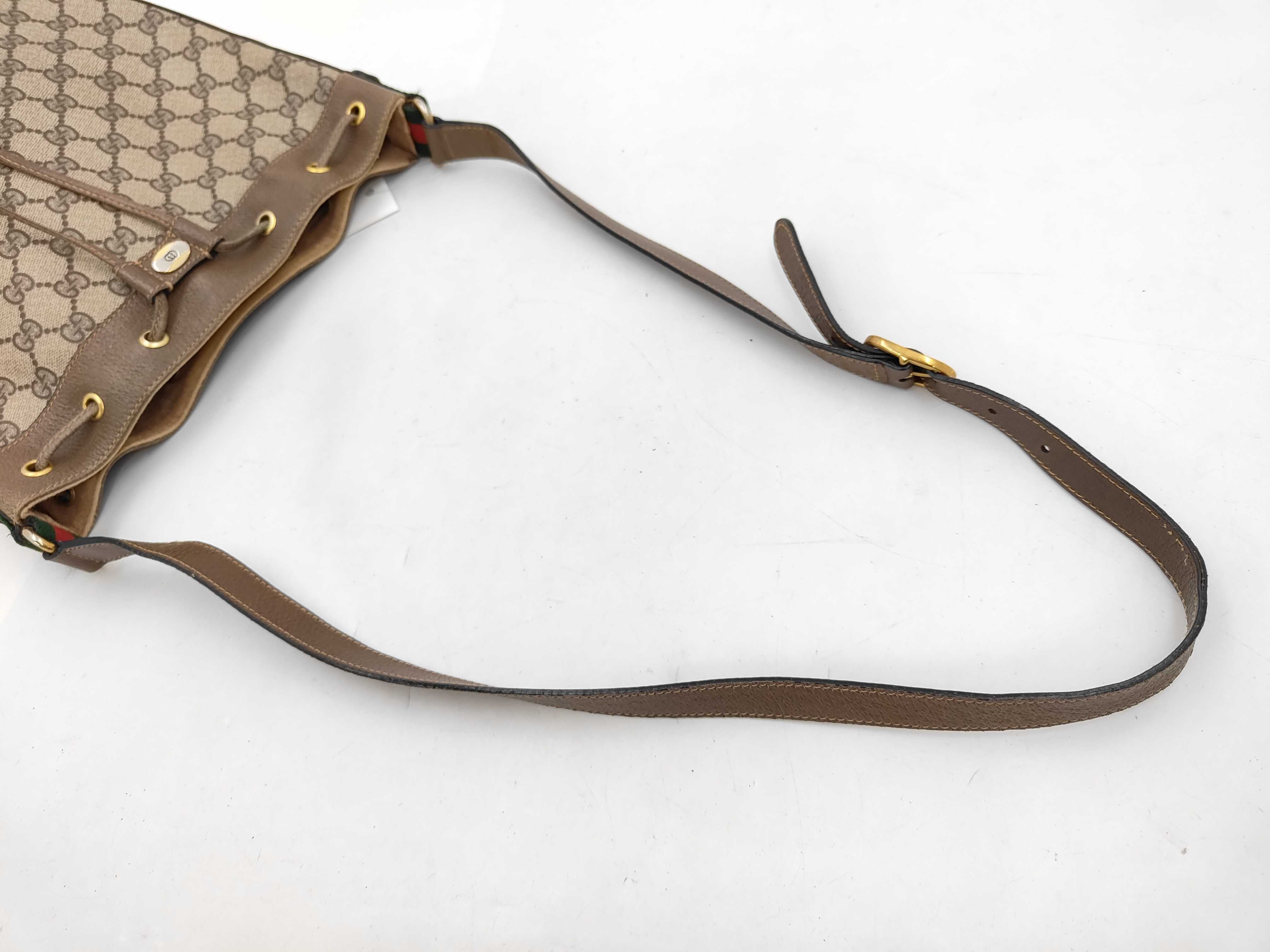 GG Old Gucci Drawstring Shoulder Bag — view 4