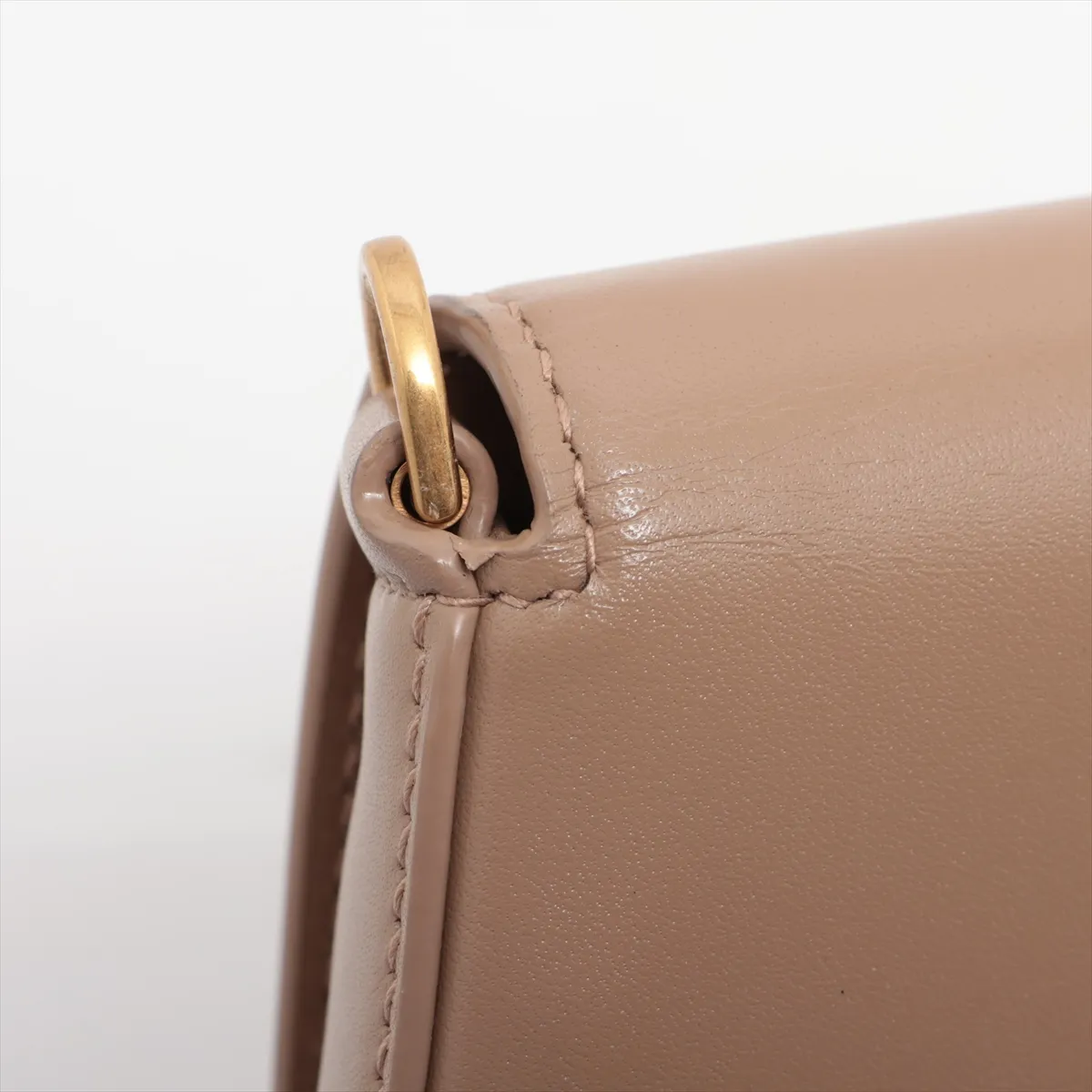 Voltaire Mini Leather Shoulder Bag Beige 800846 — view 11