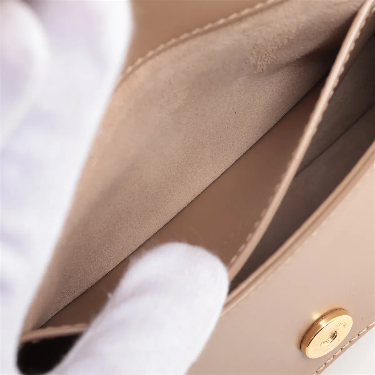 Voltaire Mini Leather Shoulder Bag Beige 800846 — view 7