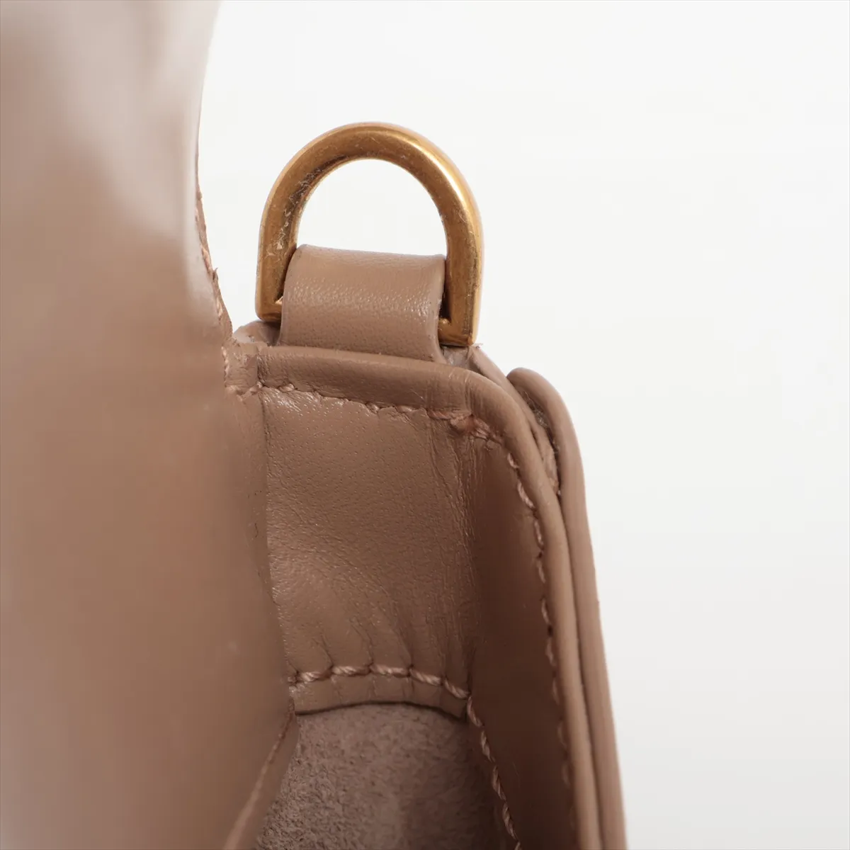 Voltaire Mini Leather Shoulder Bag Beige 800846 — view 10