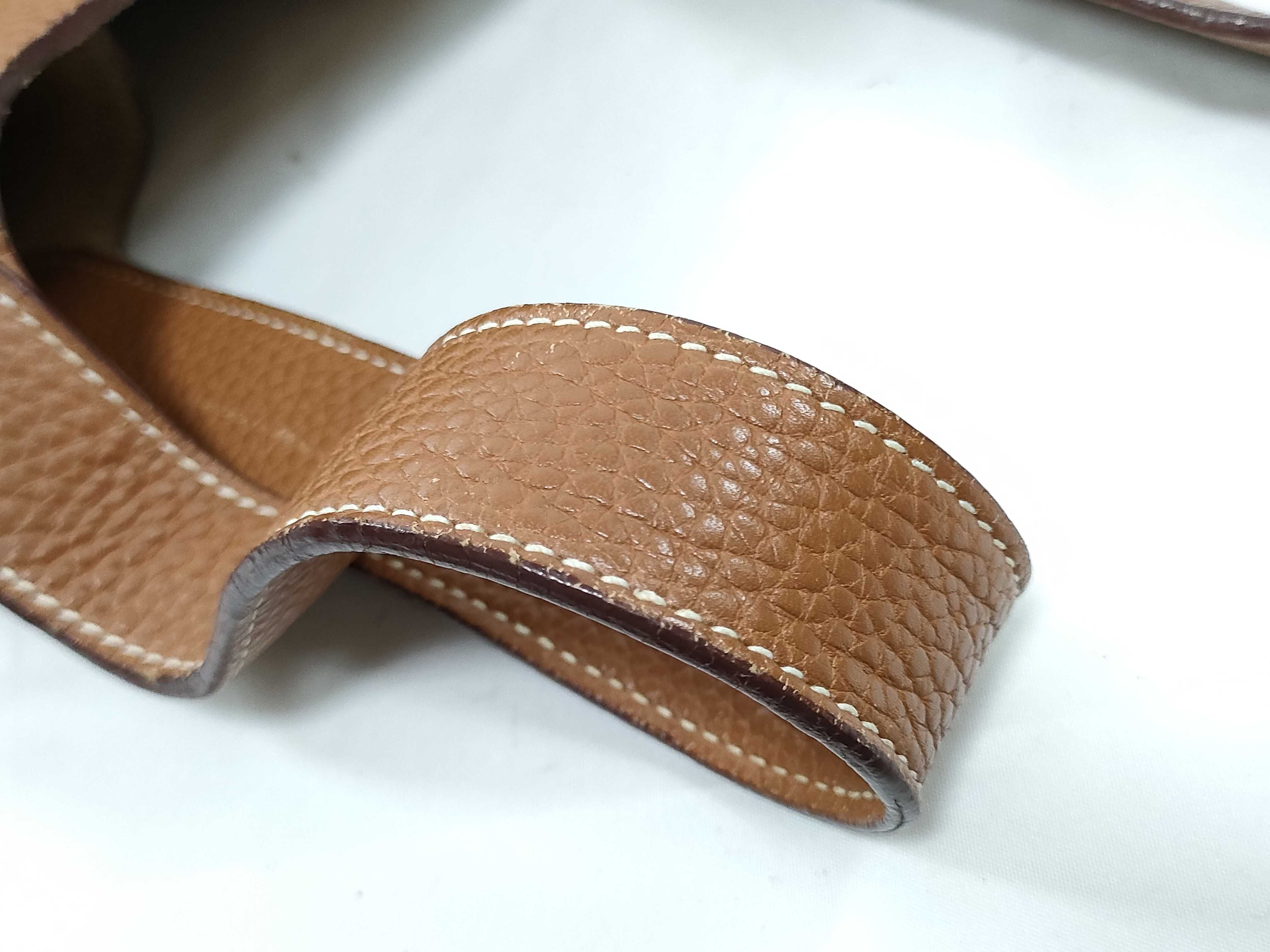 Picotin MM / Old Model / Taurillon Leather / Brown Handbag — view 13