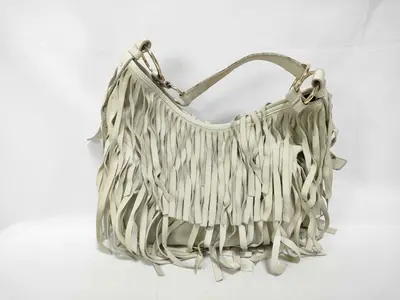 Saint-Tropez Fringe Chain Suede Shoulder Bag