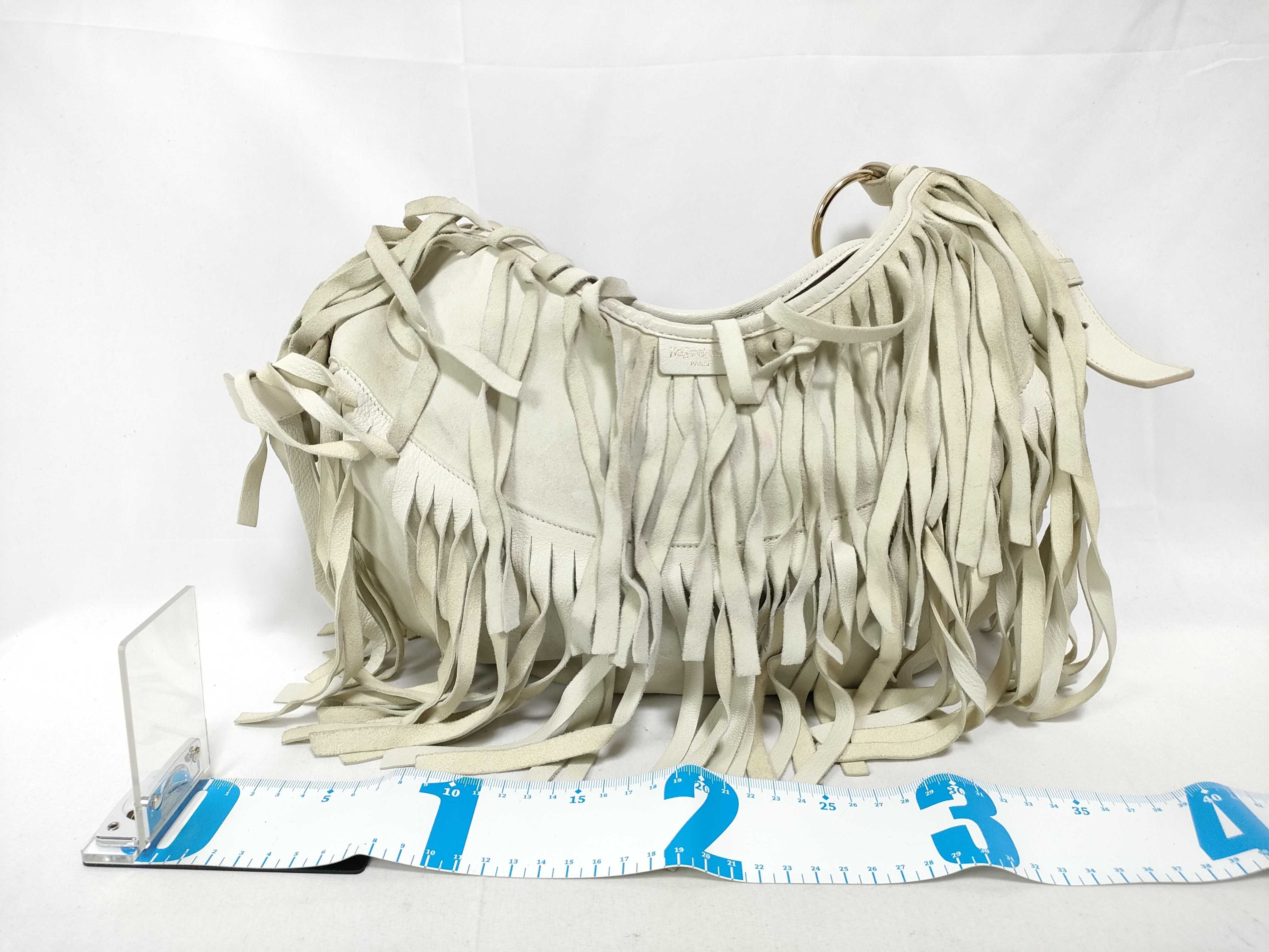 Saint-Tropez Fringe Chain Suede Shoulder Bag — view 2
