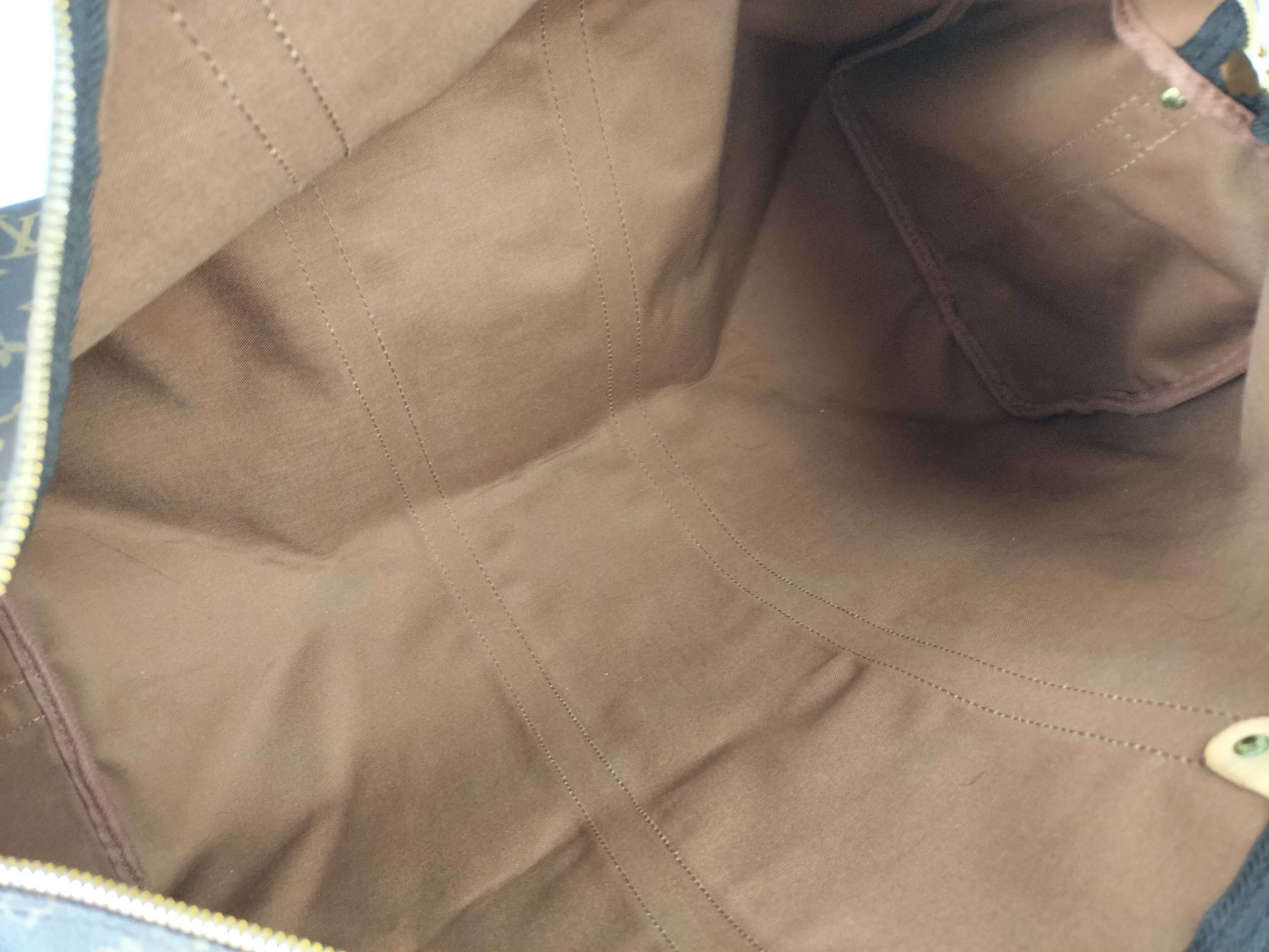 Monogram FR- Monogram Keepall Bandrière 55 M41414 Brown TH0918 Boston Bag — view 12