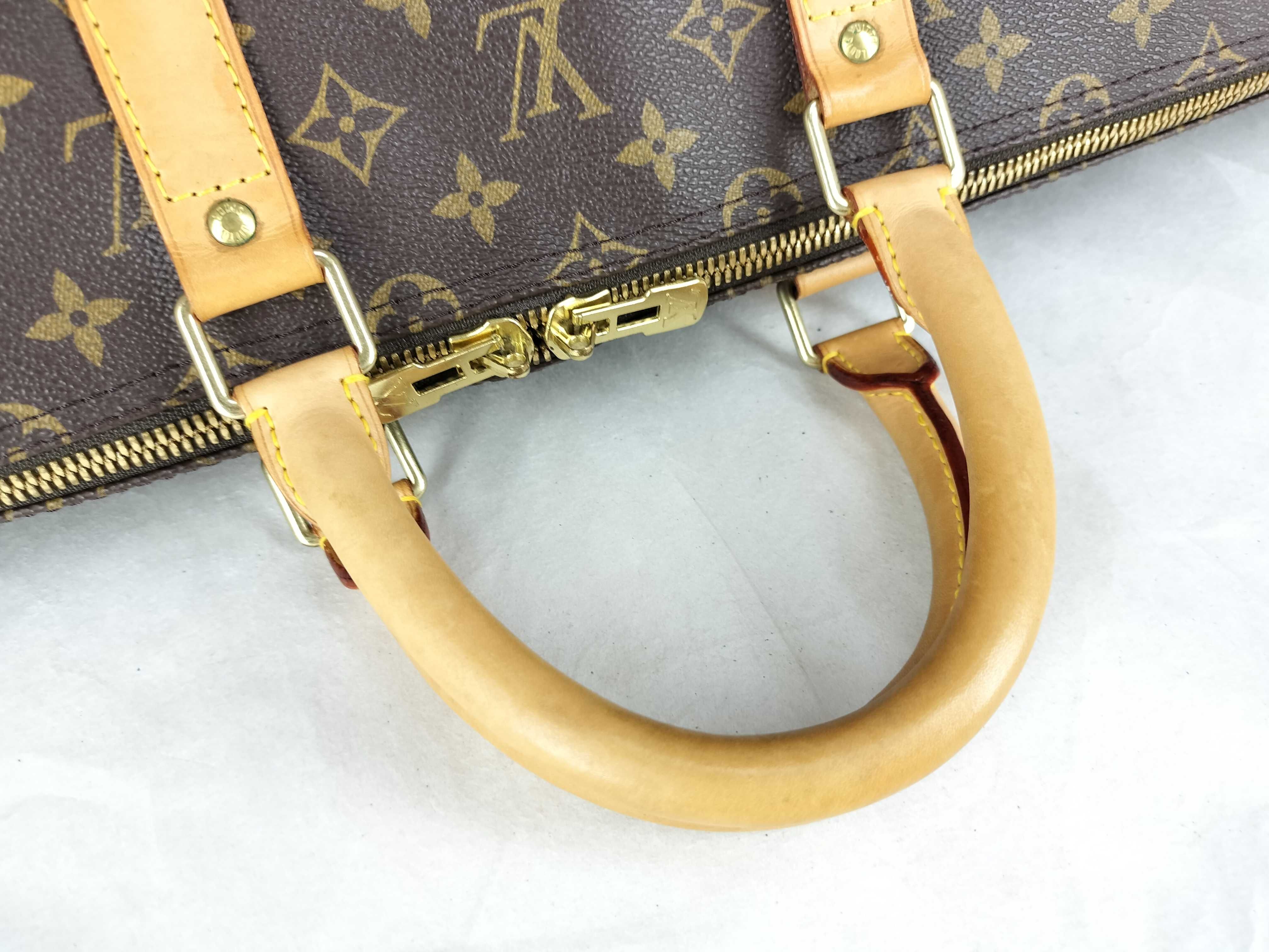 Monogram FR- Monogram Keepall Bandrière 55 M41414 Brown TH0918 Boston Bag — view 4