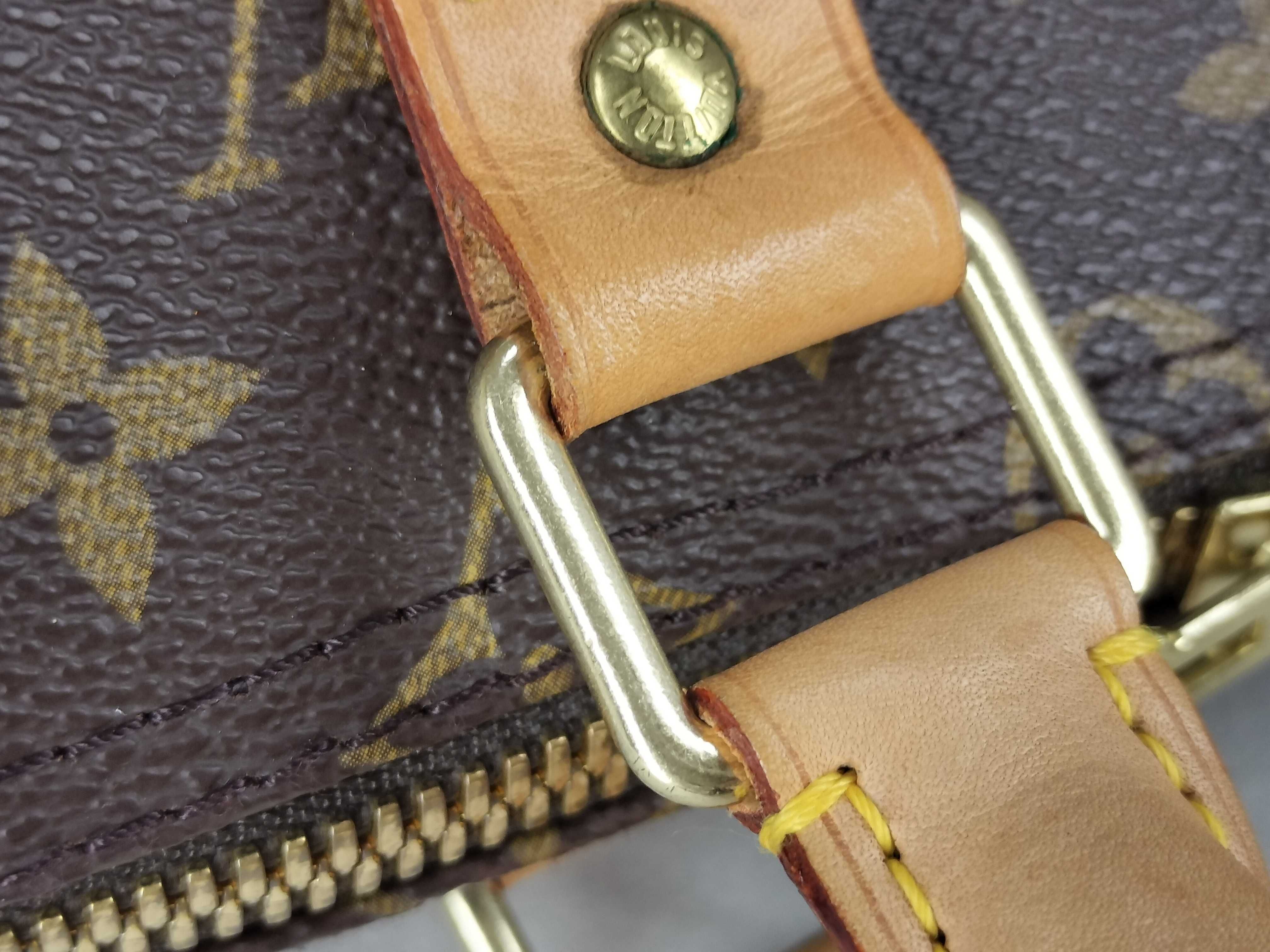 Monogram FR- Monogram Keepall Bandrière 55 M41414 Brown TH0918 Boston Bag — view 6