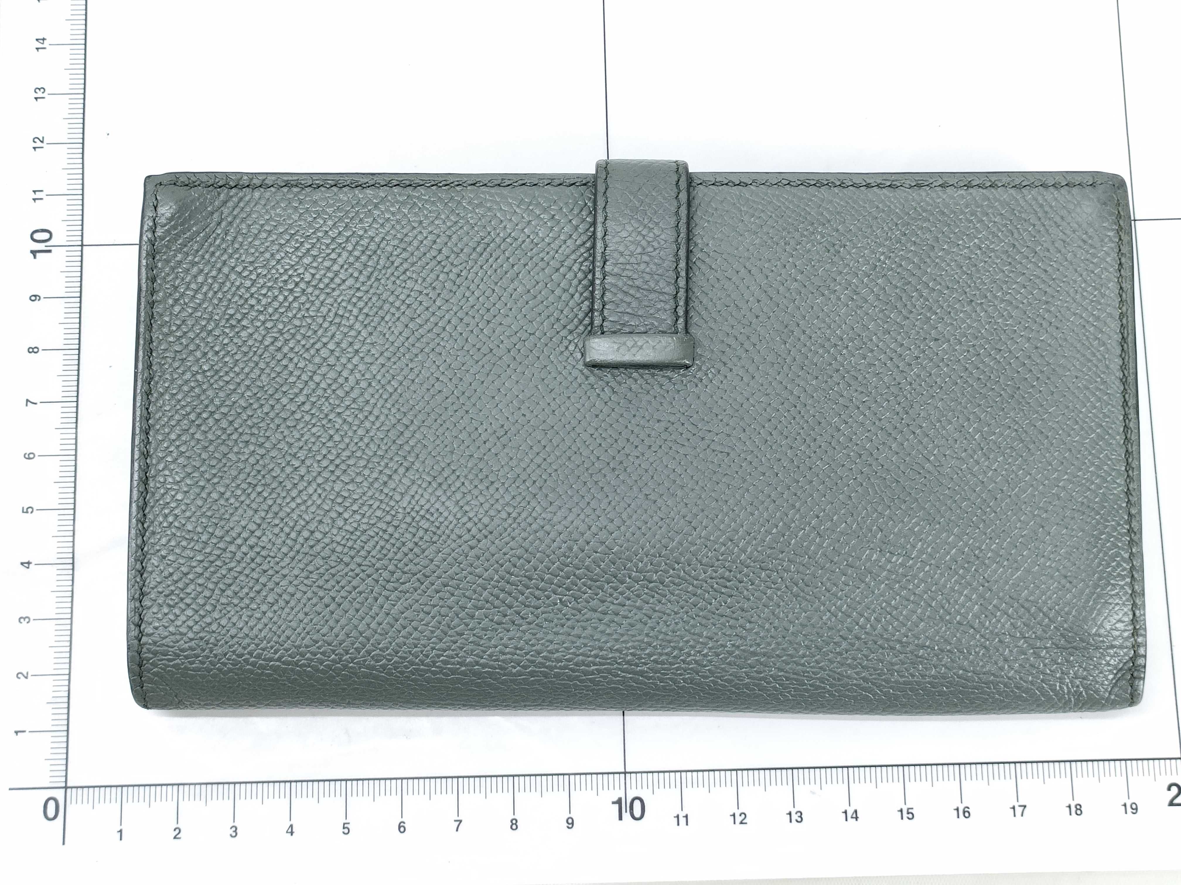 Bearn Hermes Bearn Soufflé Epsom Y stamp wallet — view 2