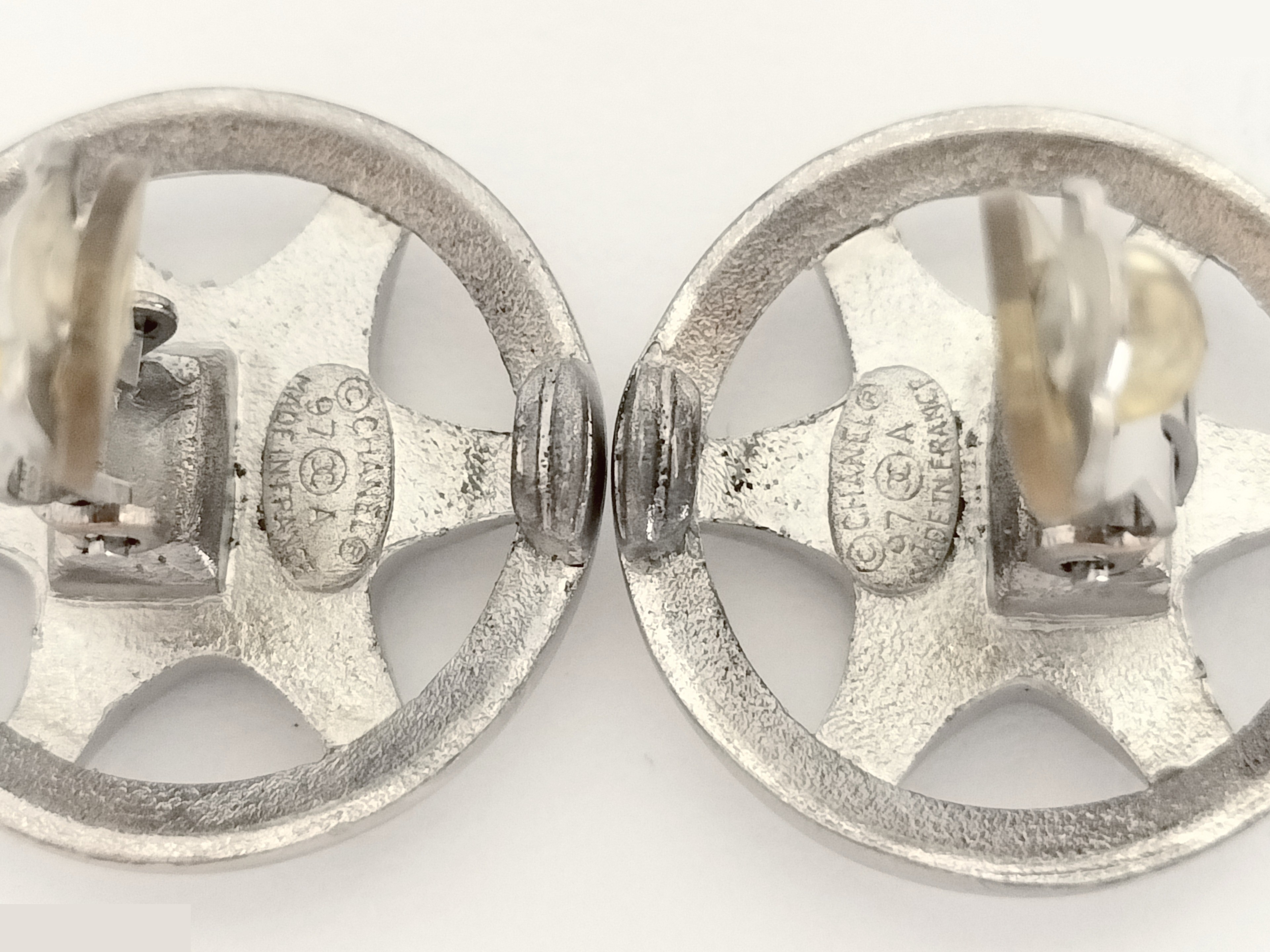 Coco Wheel Silver Earrings — view 3