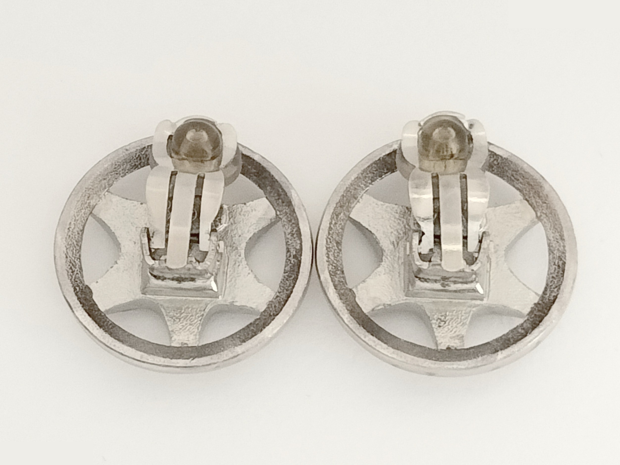 Coco Wheel Silver Earrings — view 5