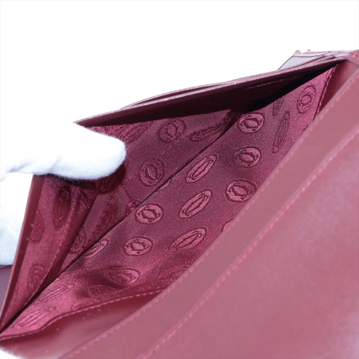 Must Leather Long Wallet Bordeaux — view 4