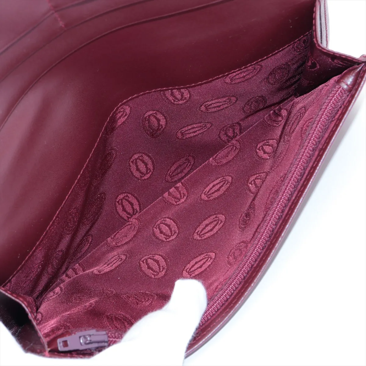 Must Leather Long Wallet Bordeaux — view 5